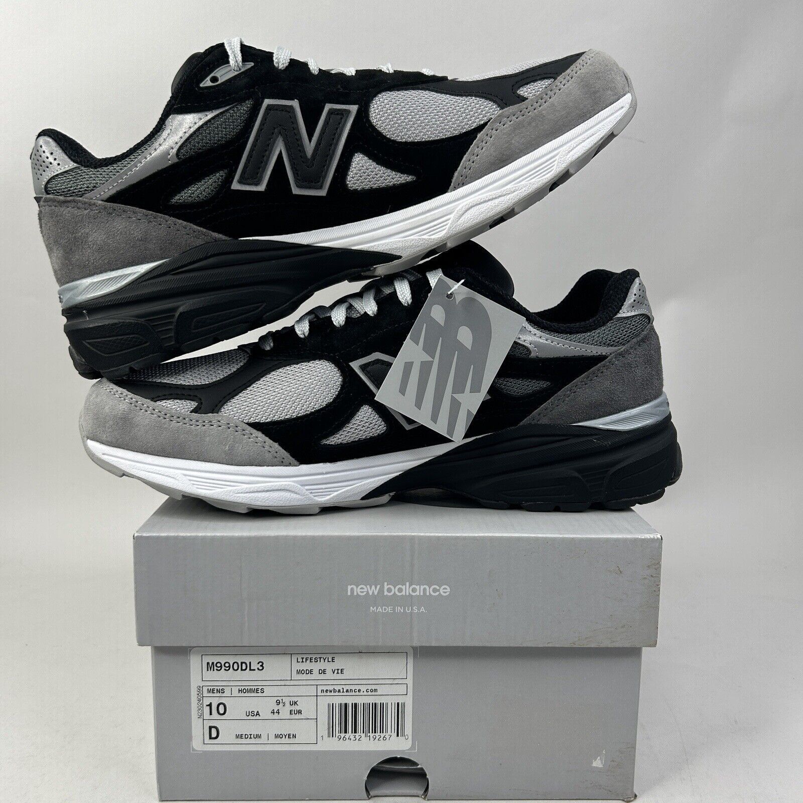 New Balance New Balance 990v3 X DTLR “Greyscale” 2024 Size US 10 / EU 43 - 3 Thumbnail