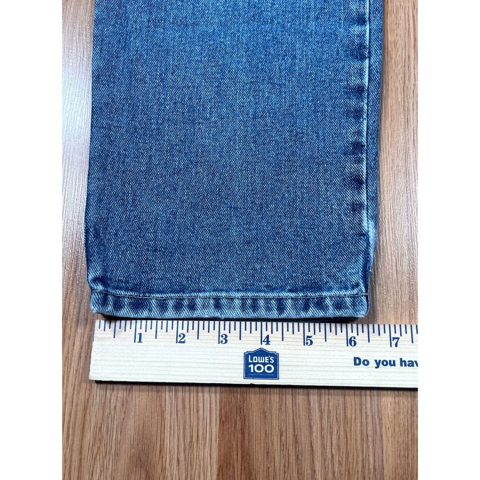 Sea New York New York Jeans Jeans High Rise Classic Fit Blue Wash 16 Tall Womens 100% Cotton Denim Long Straight Jeans Size 38" / US 16 / IT 52 - 6 Thumbnail