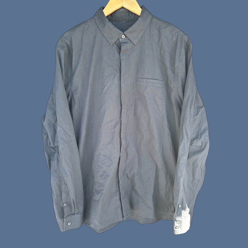 Lululemon Lululemon Shirt Men XL Navy Button-Up Casual Outdoors Cotton Blend Stretch Size US XL / EU 56 / 4 - 1 Thumbnail