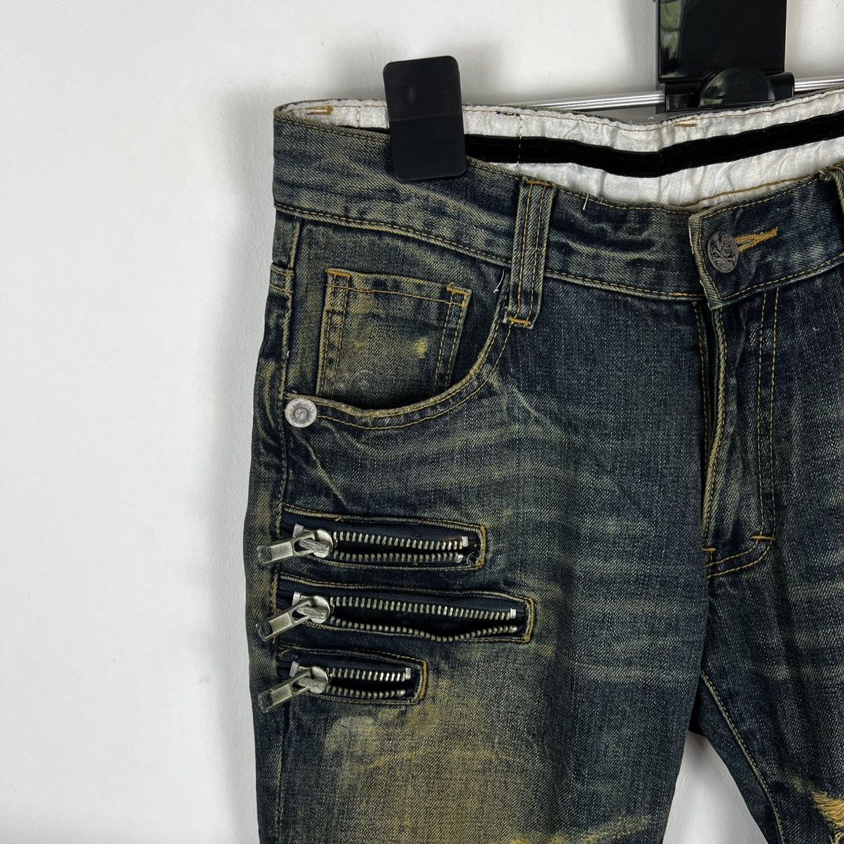 Japanese Brand Vintage Distressed Biker Jeans Y2K Punk Rock Aesthetic Size US 32 / EU 48 - 6 Thumbnail