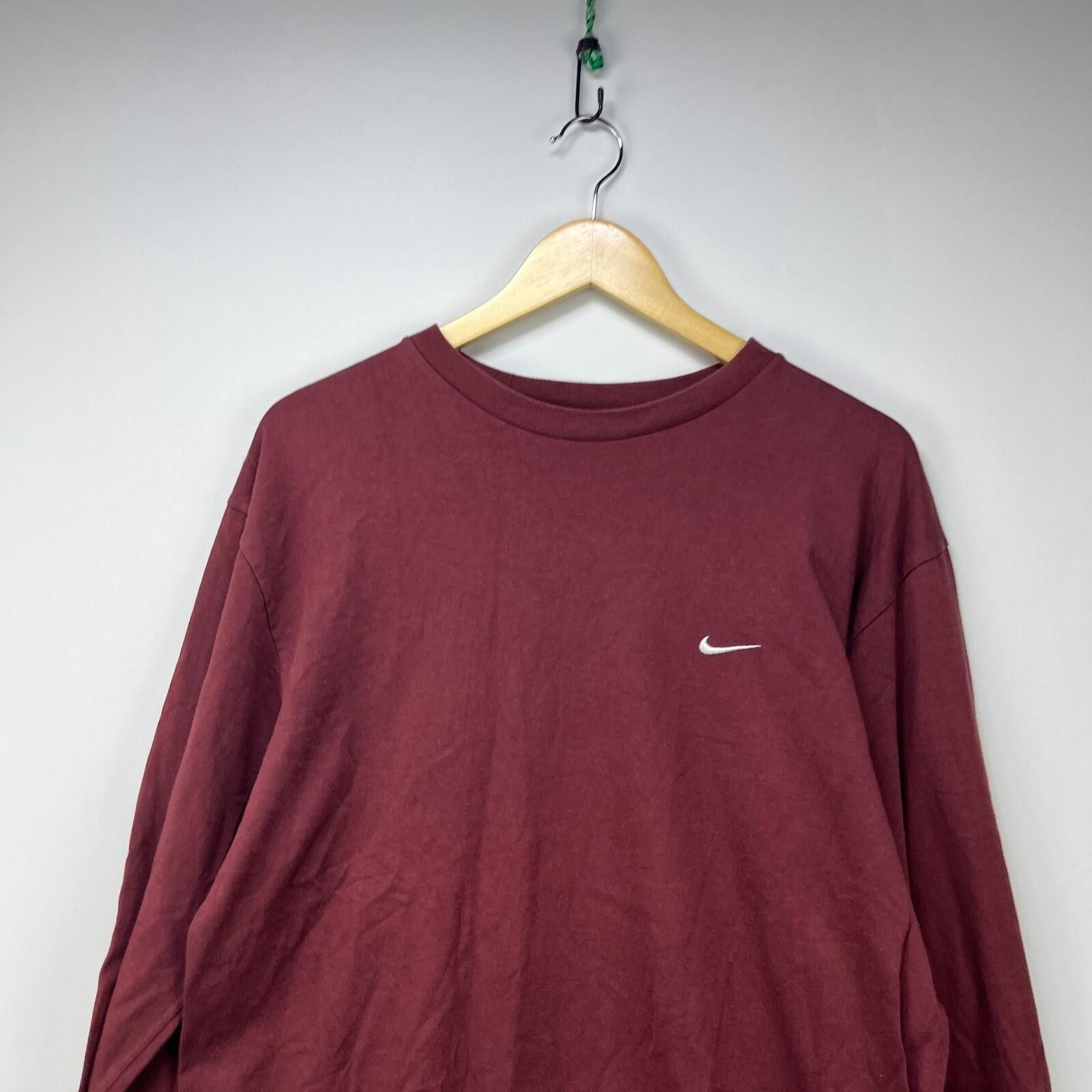 Nike Vintage Y2K Nike Mini Swoosh Long Sleeve Shirt Medium Size US M / EU 48-50 / 2 - 2 Thumbnail