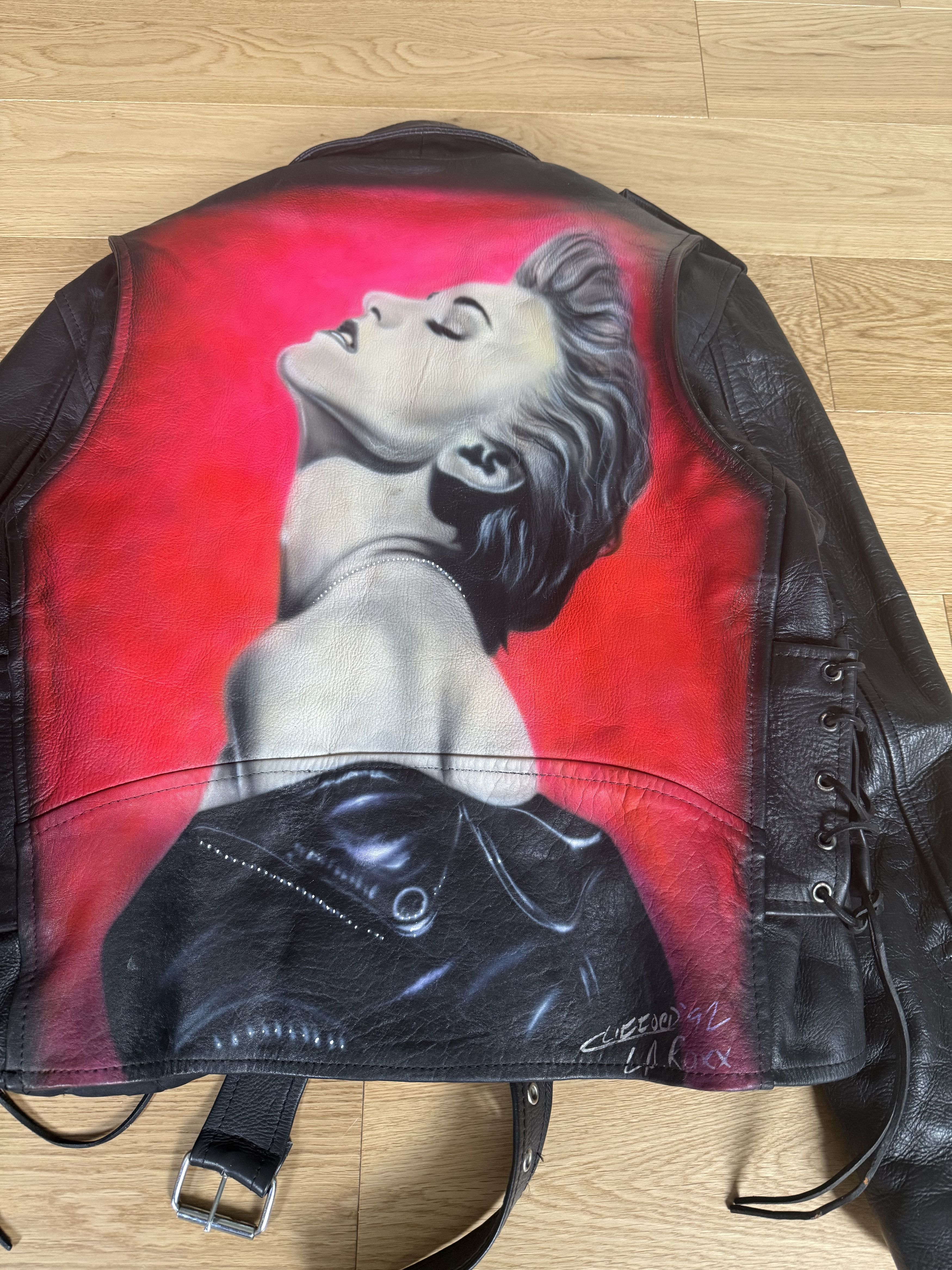 L.A. Roxx LA Roxx x Madonna 92 Leather Perfecto Jacket 80s 90s Vintage Size US L / EU 52-54 / 3 - 2 Thumbnail