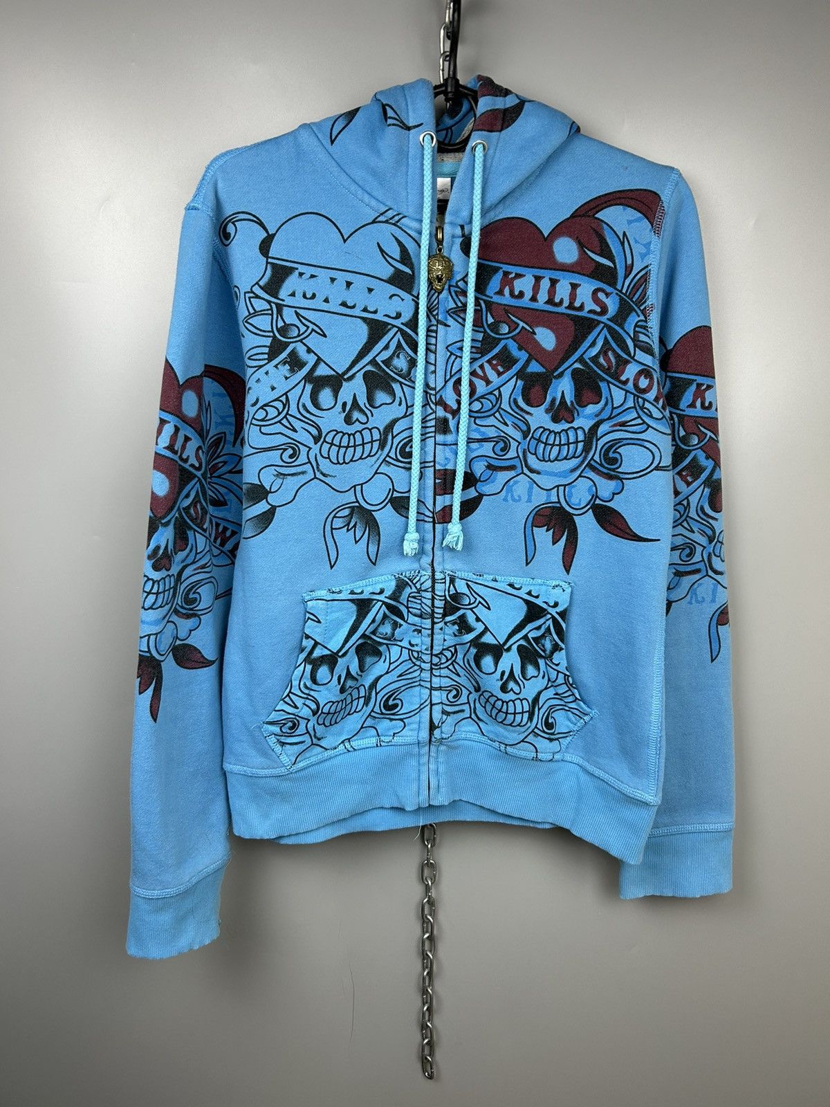 Vintage Ed Hardy Zip Up Hoodie