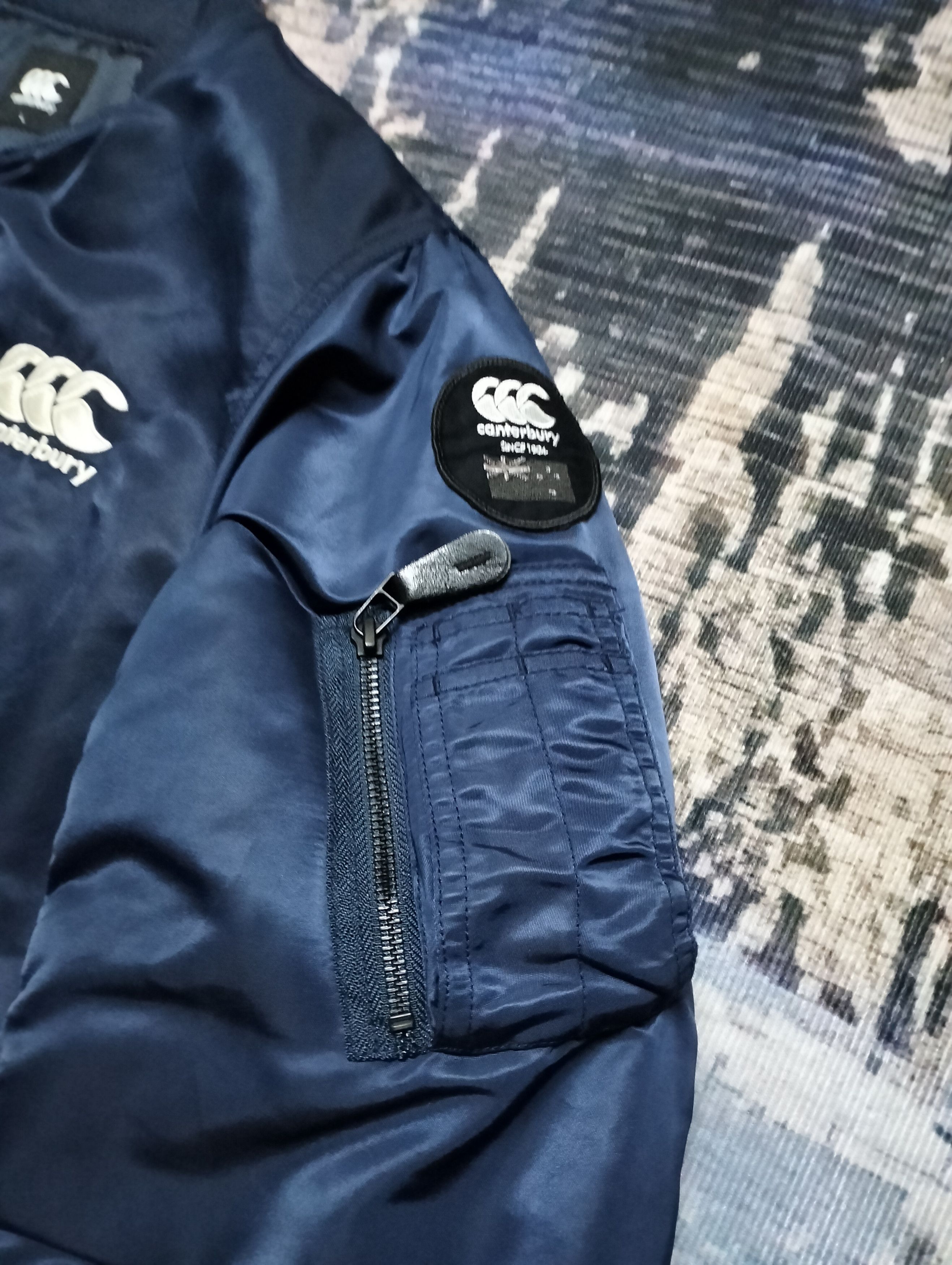 Canterbury of New Zealand Canterbury Ma-1 Bomber Jacket Embroidered Logo Size US L / EU 52-54 / 3 - 7 Thumbnail