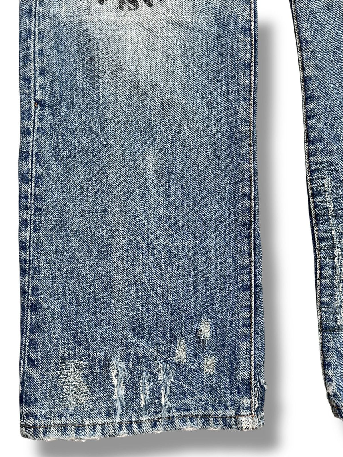 Vintage RNA Jeans Hardcore We're From Slang Distressed Patches Faded Size US 33 - 16 Thumbnail