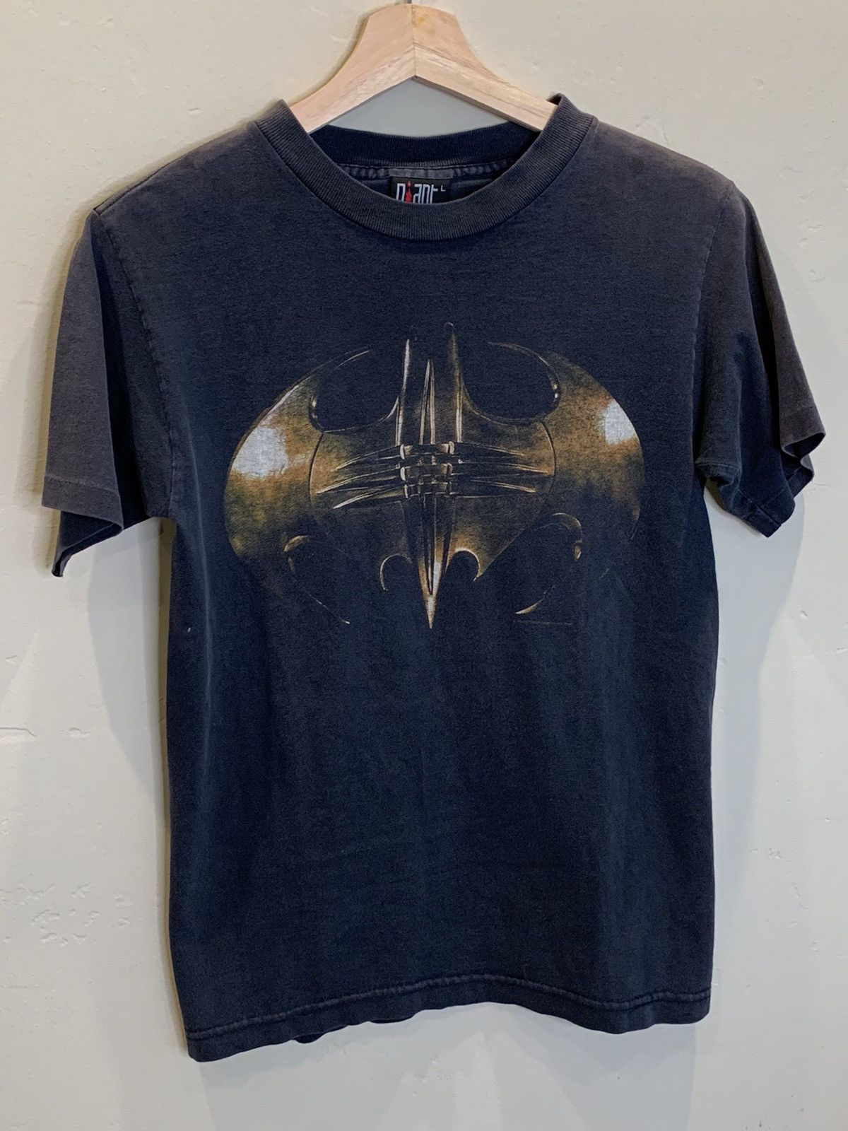 image of Vintage 1995 Batman Forever Promo Usa-Made Giant Shirt in Black, Men's (Size XS)