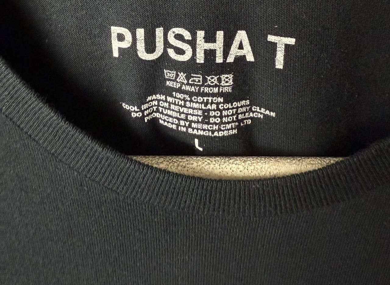 Pusha T Pusha T Face Tshirt Rap Tees size Large oversized Size US L / EU 52-54 / 3 - 4 Thumbnail