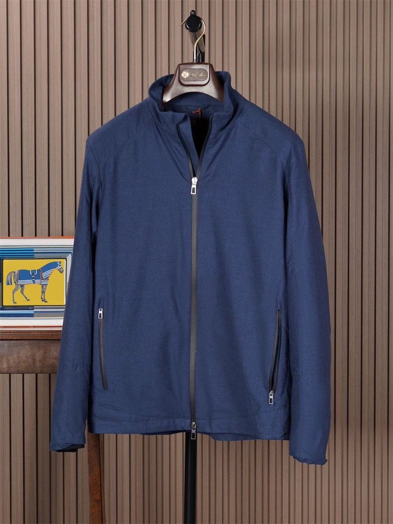 Loro Piana LORO PIANA GOK Classic series men's zipper stand collar ja Size US XL / EU 56 / 4 - 1 Thumbnail