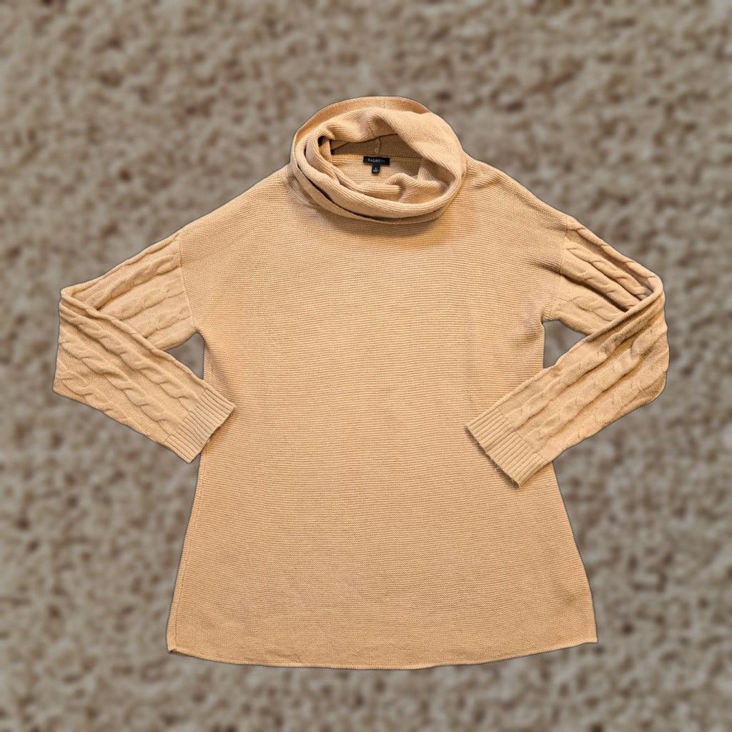 Talbots Talbots Sweater Women Large Beige Wool Blend Cable Knit Sleeve Casual Top Basic Size L / US 10 / IT 46 - 1 Thumbnail