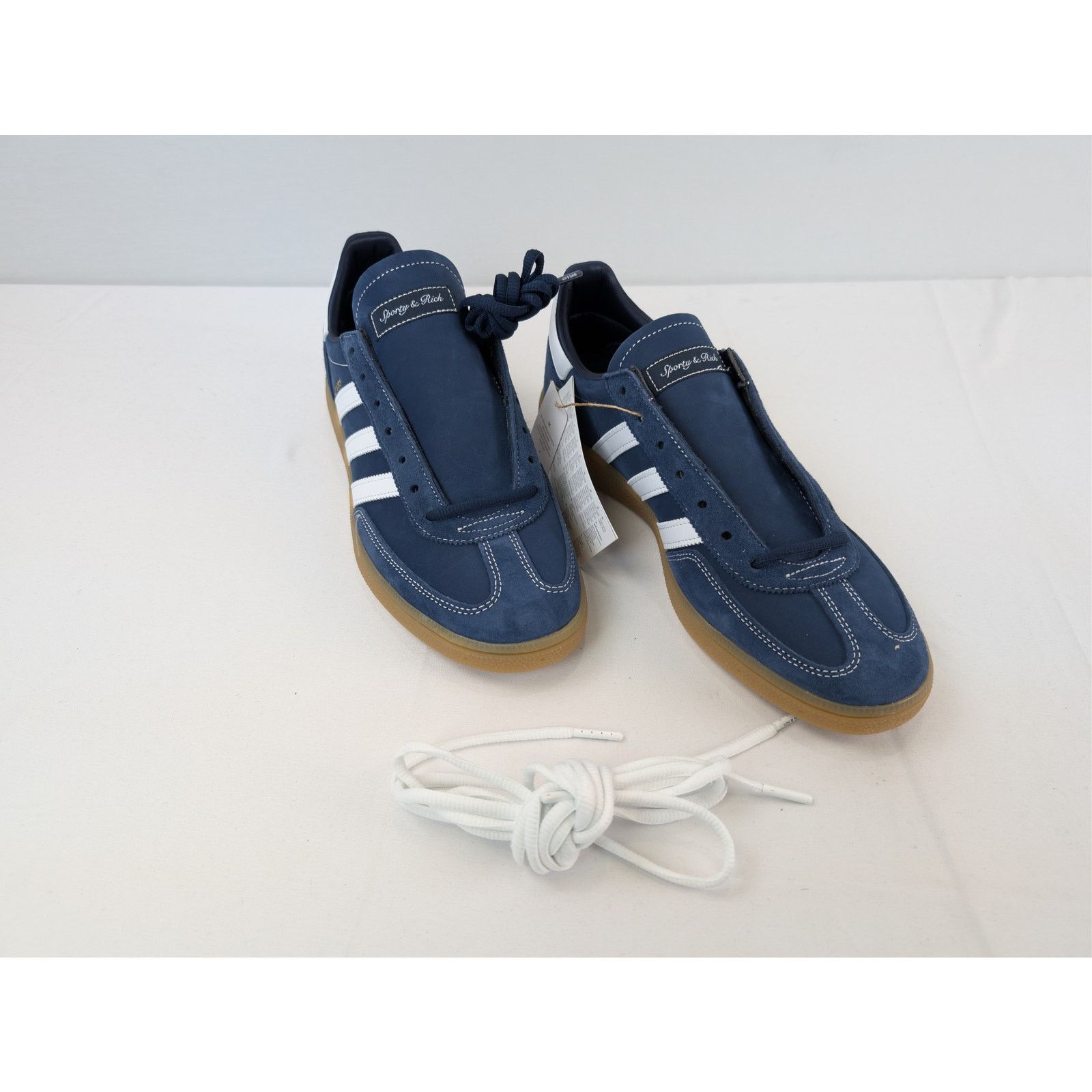 Adidas × Sporty & Rich o1rshd1 Handball Spezial x Sporty & Rich sneakers Beige/Blue Size US 11.5 / EU 44-45 - 6 Thumbnail