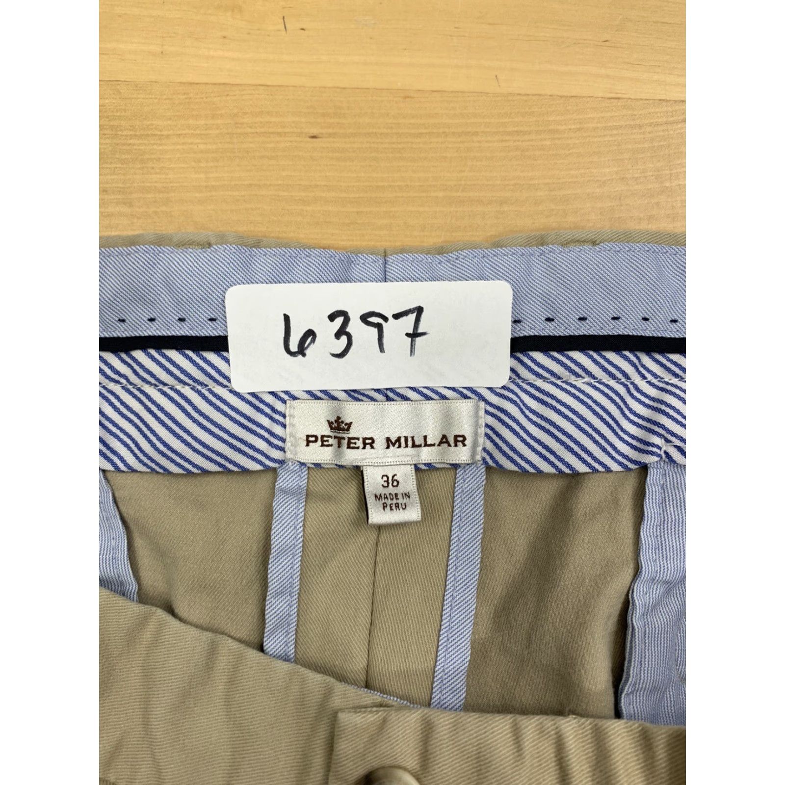 Peter Millar Peter Millar Chino Shorts Men 36 Beige Flat Front 8" Inseam Casual Golf Size US 36 / EU 52 - 3 Thumbnail