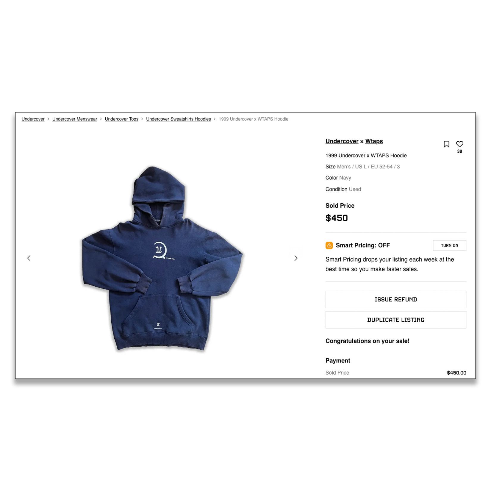 Undercover 1999 Undercover x WTAPS Hoodie | Grailed