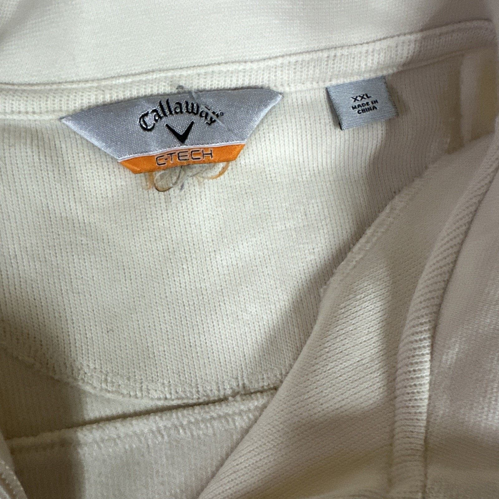 Callaway Callaway Flexpak Quarter Zip White Cream Mens Size XXL Size US XXL / EU 58 / 5 - 2 Thumbnail