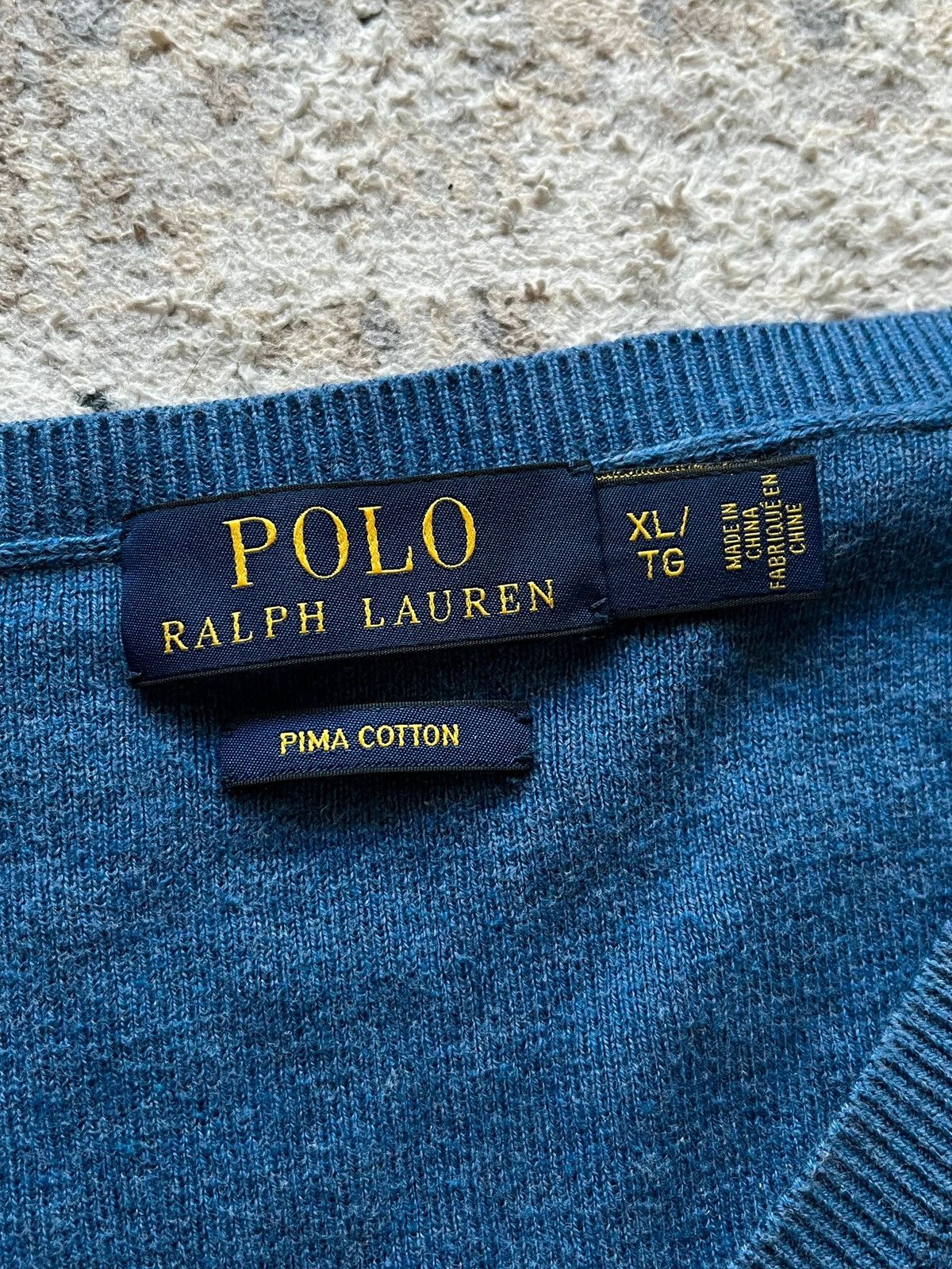 Polo Ralph Lauren Ralph Lauren Small Pony V-Neck 100% Pima Cotton Sz XL Size US XL / EU 56 / 4 - 7 Thumbnail