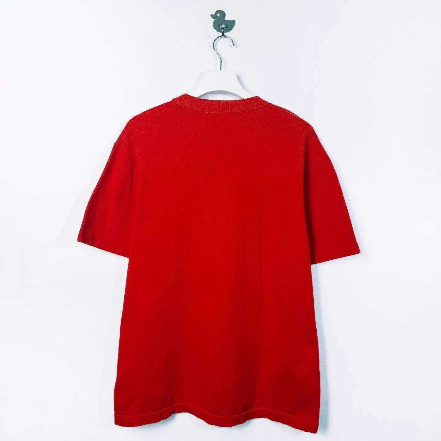 Louis Vuitton LV Pin-Embroidered Logo Crew Knit Tee Red XL Size US XL / EU 56 / 4 - 2 Thumbnail