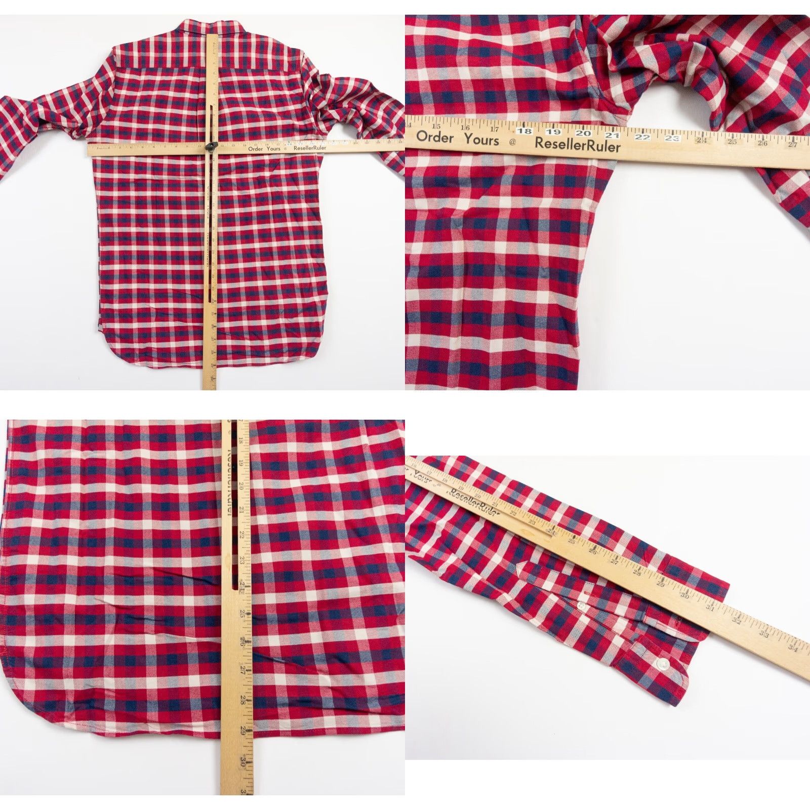 Levi's Levi's Men's Medium Red Plaid Long Sleeve Button-Up Oxford Shirt Outdoor Casual Size US M / EU 48-50 / 2 - 8 Thumbnail