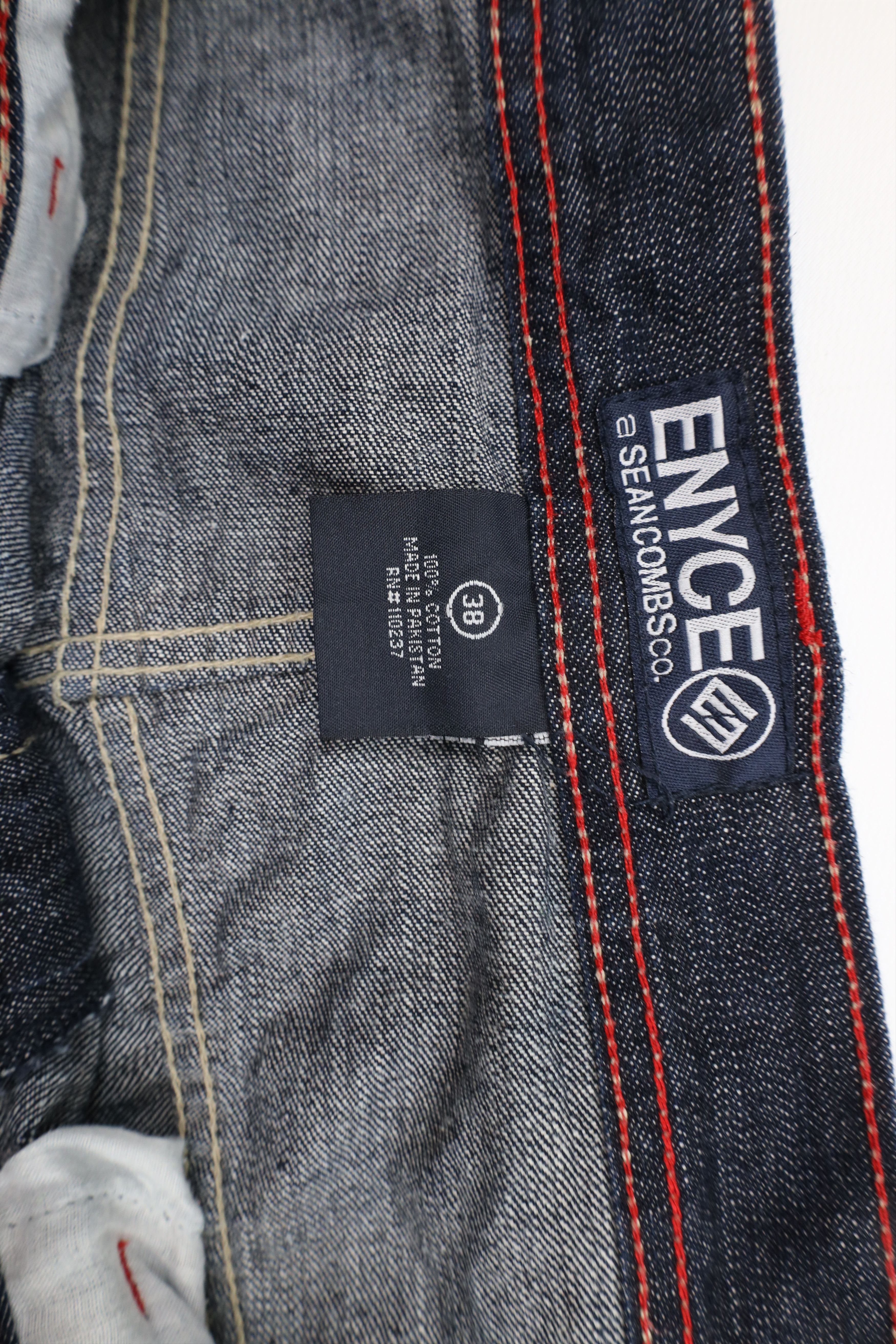 Enyce × Vintage Vintage Enyce Distressed Baggy Fit Wide Leg Denim Jeans Blue Size US 38 / EU 54 - 7 Thumbnail