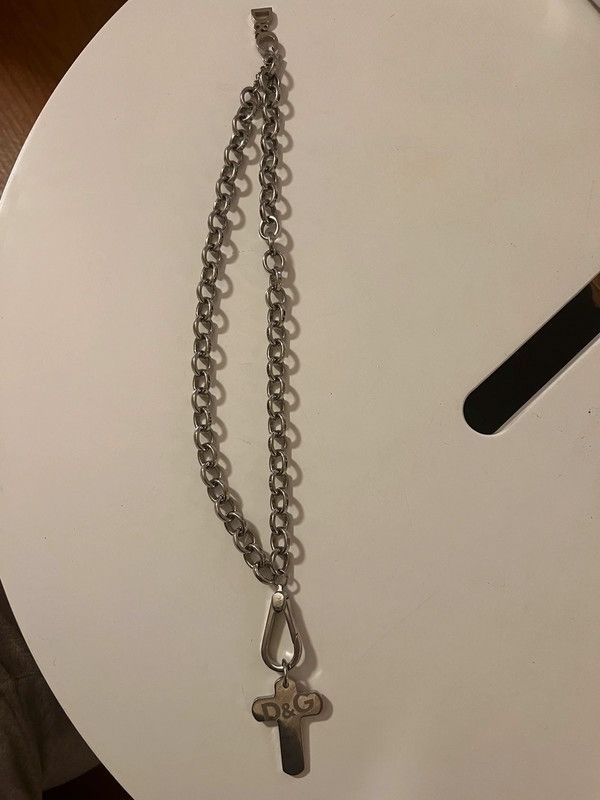 Dolce & Gabbana D&G Steel Chain Rosary Cross Archive Carabiner Size ONE SIZE - 1 Thumbnail