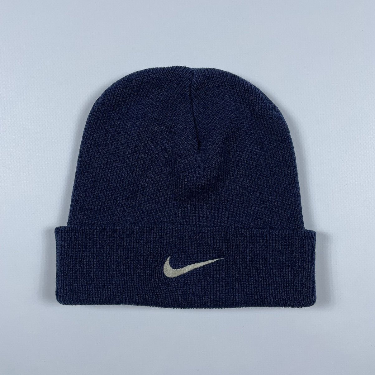 Nike Vintage Nike center logo Beanie Hat Size ONE SIZE - 2 Thumbnail