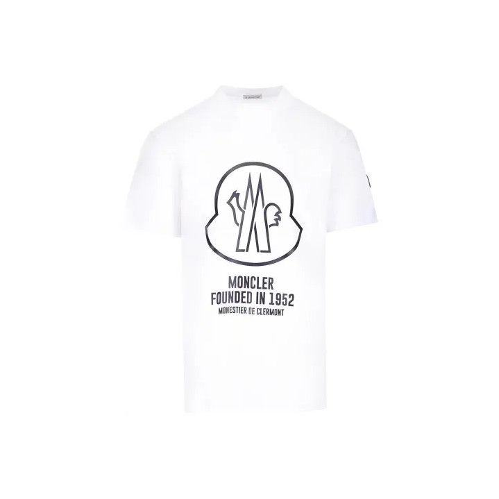 Moncler Moncler SS22 Logo Print Crew Neck T-Shirt Size US XL / EU 56 / 4 - 1 Thumbnail