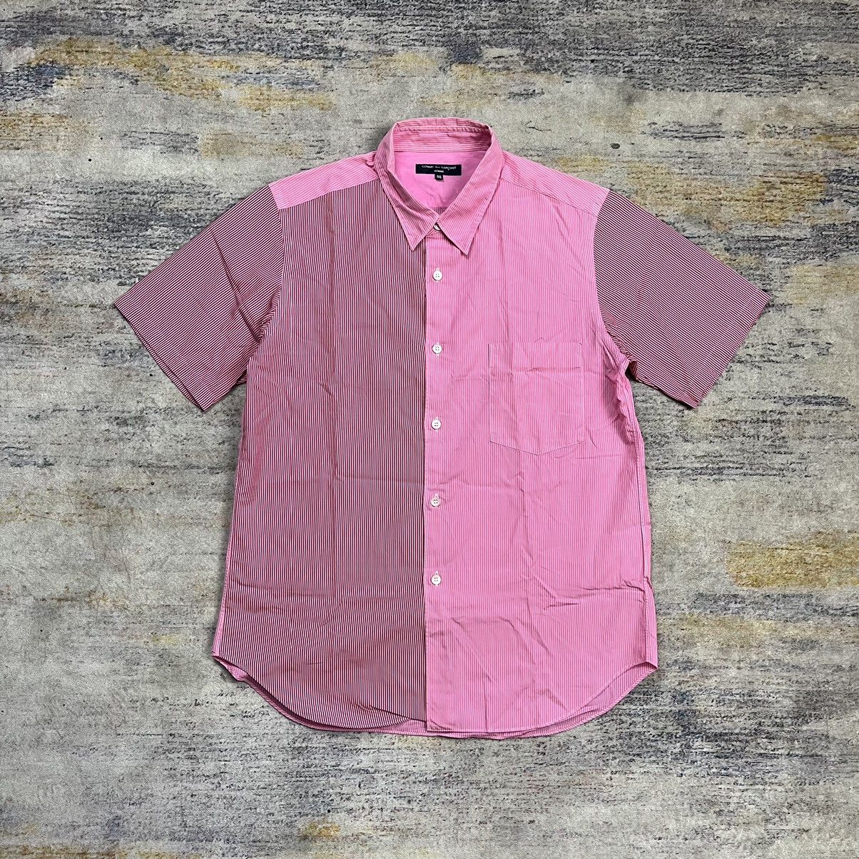 Comme des Garcons Homme Comme des garcons homme ad2008 two tone stripe shirt Size US S / EU 44-46 / 1 - 1 Thumbnail