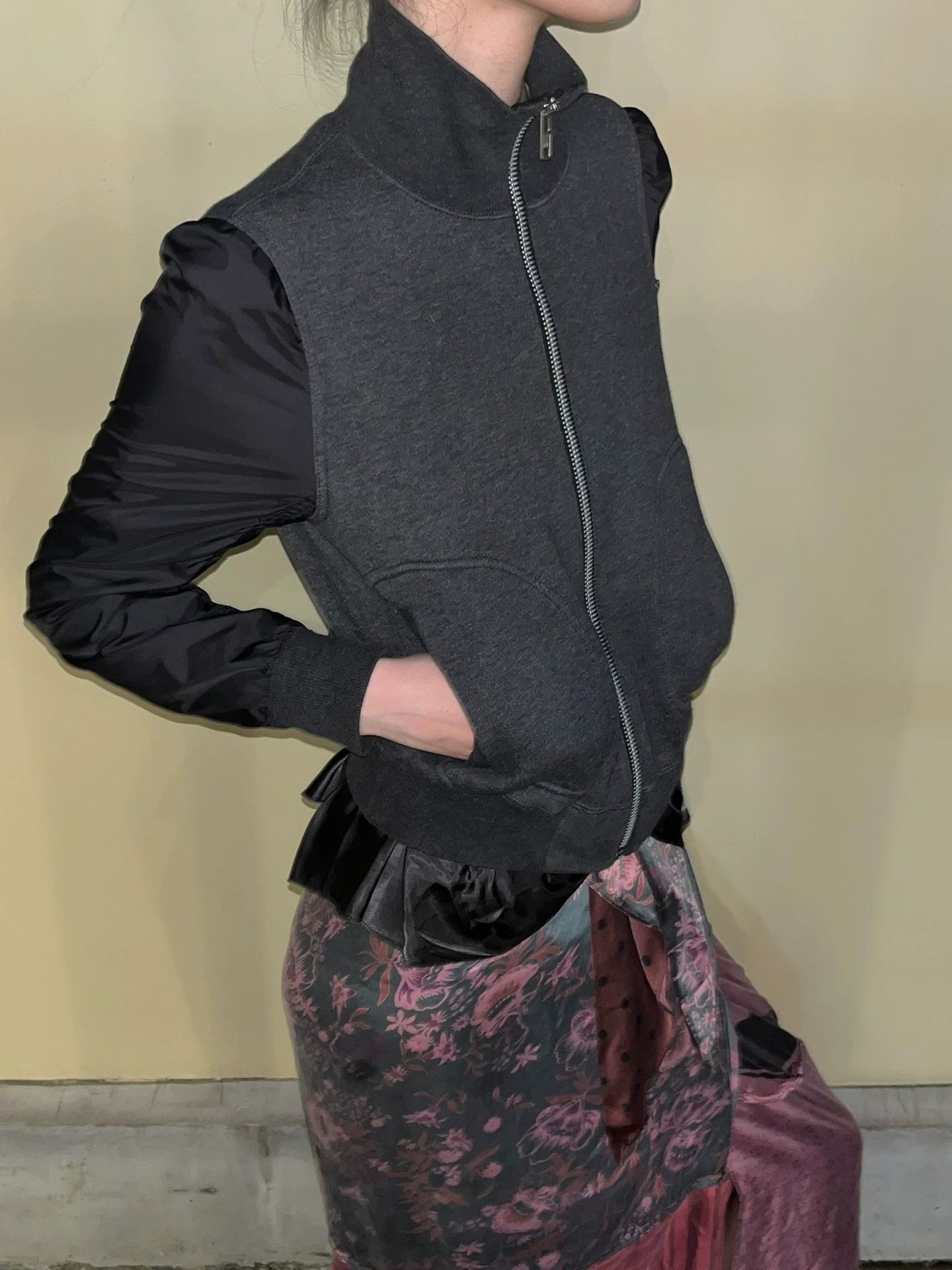 Sacai Sacai Luck 2012 Autumn/Winter Multi-fabric Baseball Jacket Size M / US 6-8 / IT 42-44 - 4 Thumbnail