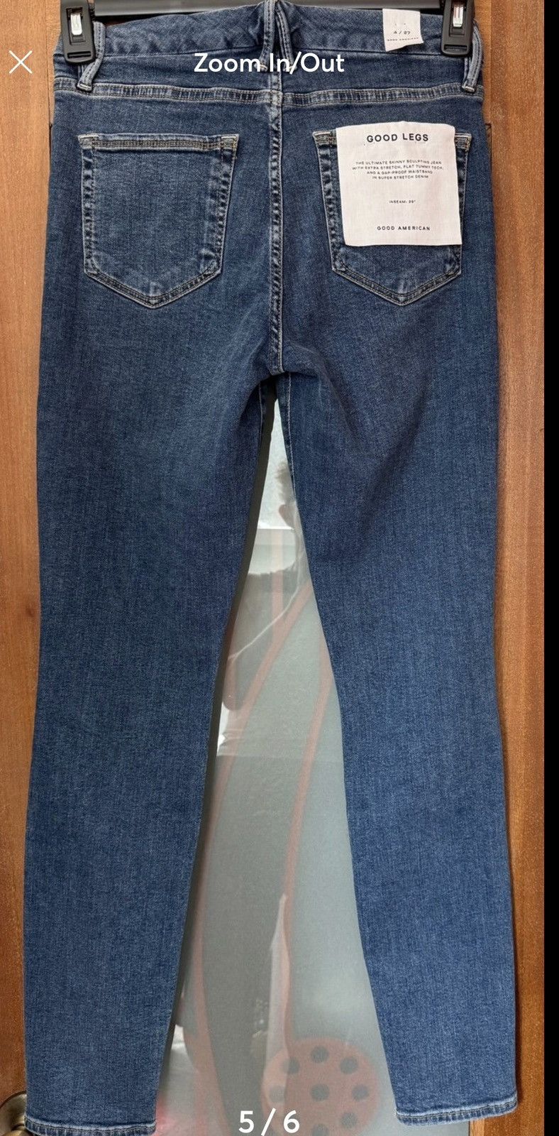 Good American Good American Good Leg Mid-Rise Skinny Leg Tummy Tech GL873T Size 27" / US 4 / IT 40 - 6 Thumbnail