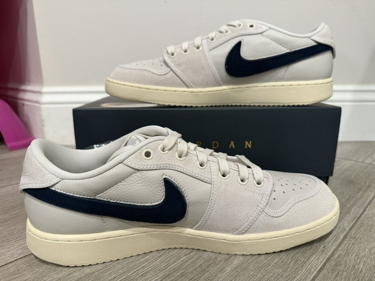 Jordan Brand × Union LA Union LA Air Jordan 1 KO Low SP Leather Sail Muslin Grey 12 Size US 12 / EU 45 - 2 Thumbnail