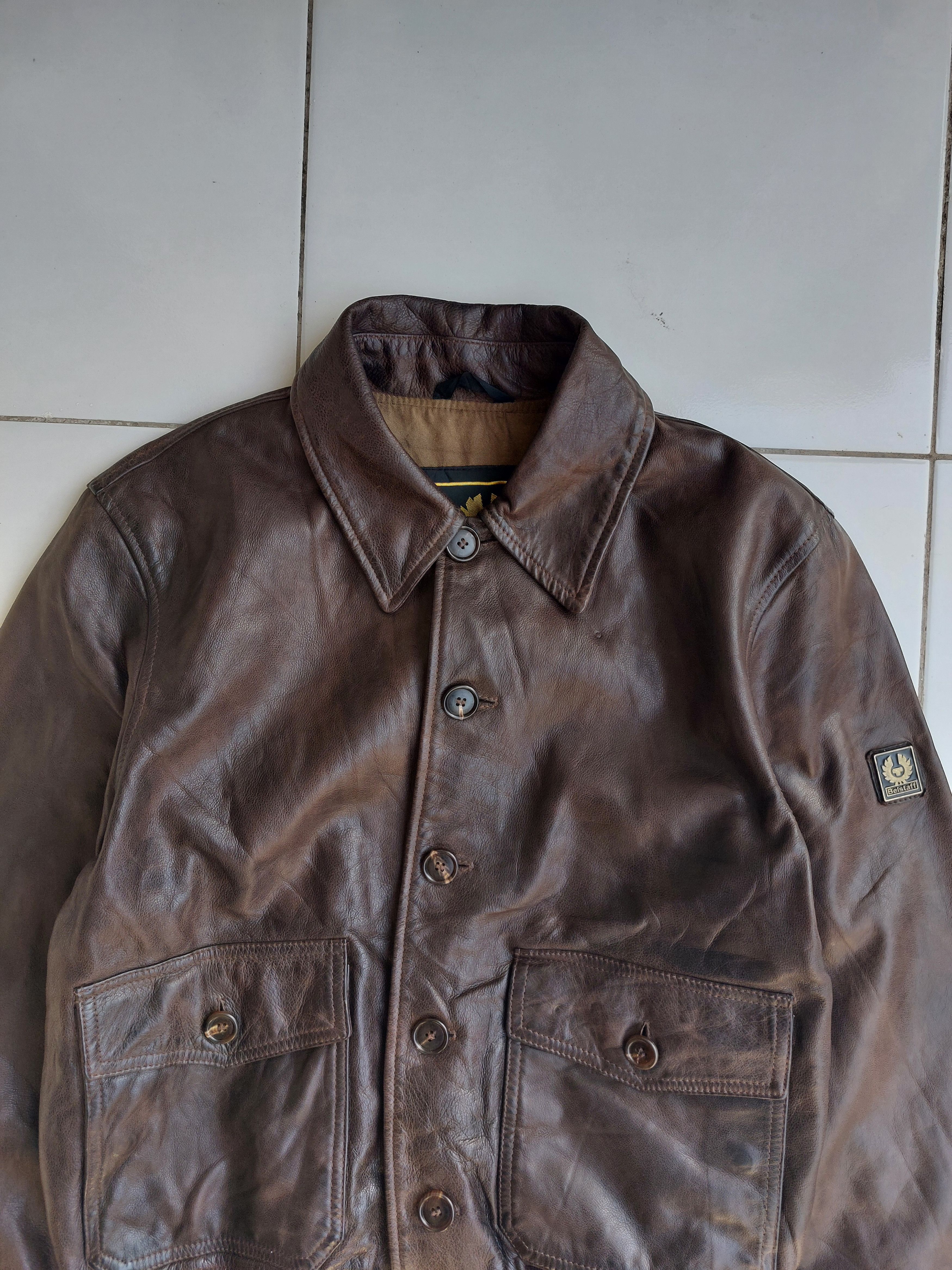 Belstaff Rare Belstaff Gold Aviator Leather Jacket Vintage Size US M / EU 48-50 / 2 - 3 Thumbnail