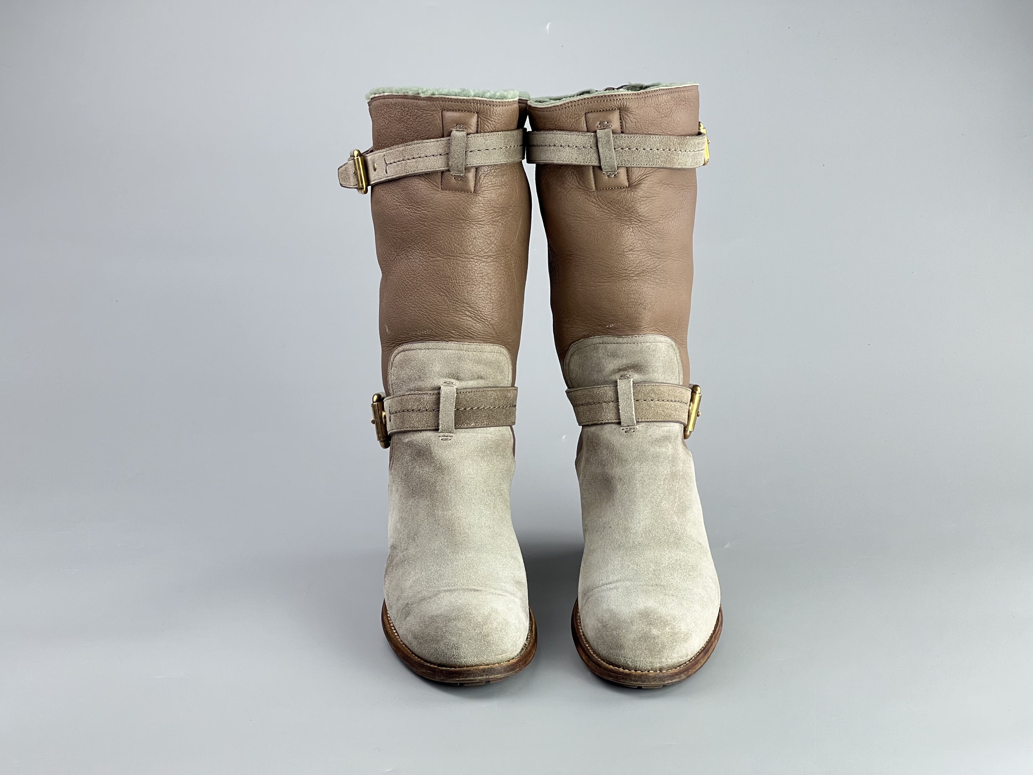 Dior × Vintage Christian Dior Vintage Suede Leather Heels Boots Size 39.5 Size US 9.5 / IT 39.5 - 4 Thumbnail
