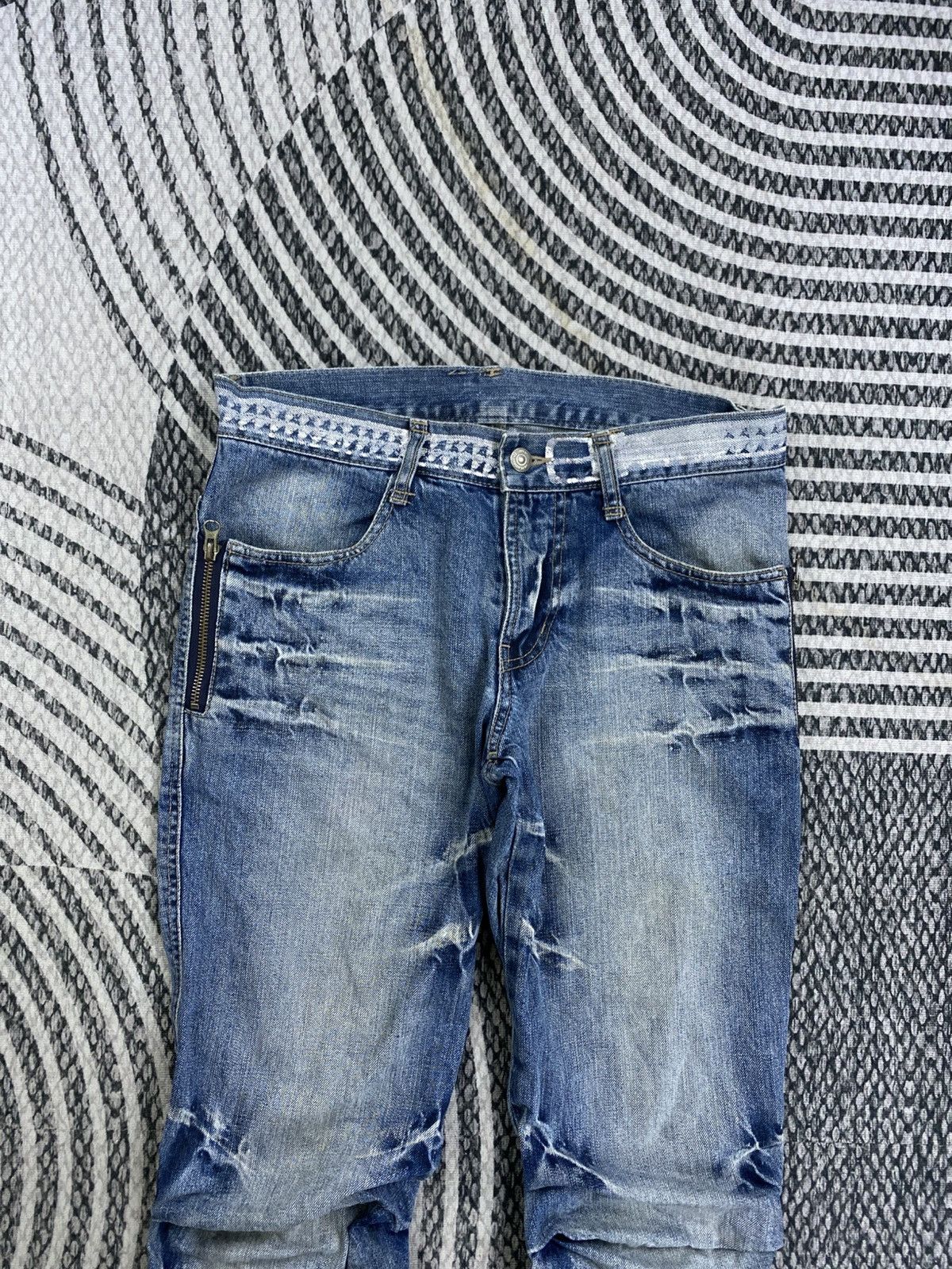 PPFM Vintage PPFM Curve Distressed Denim Pants Size US 32 / EU 48 - 8 Thumbnail