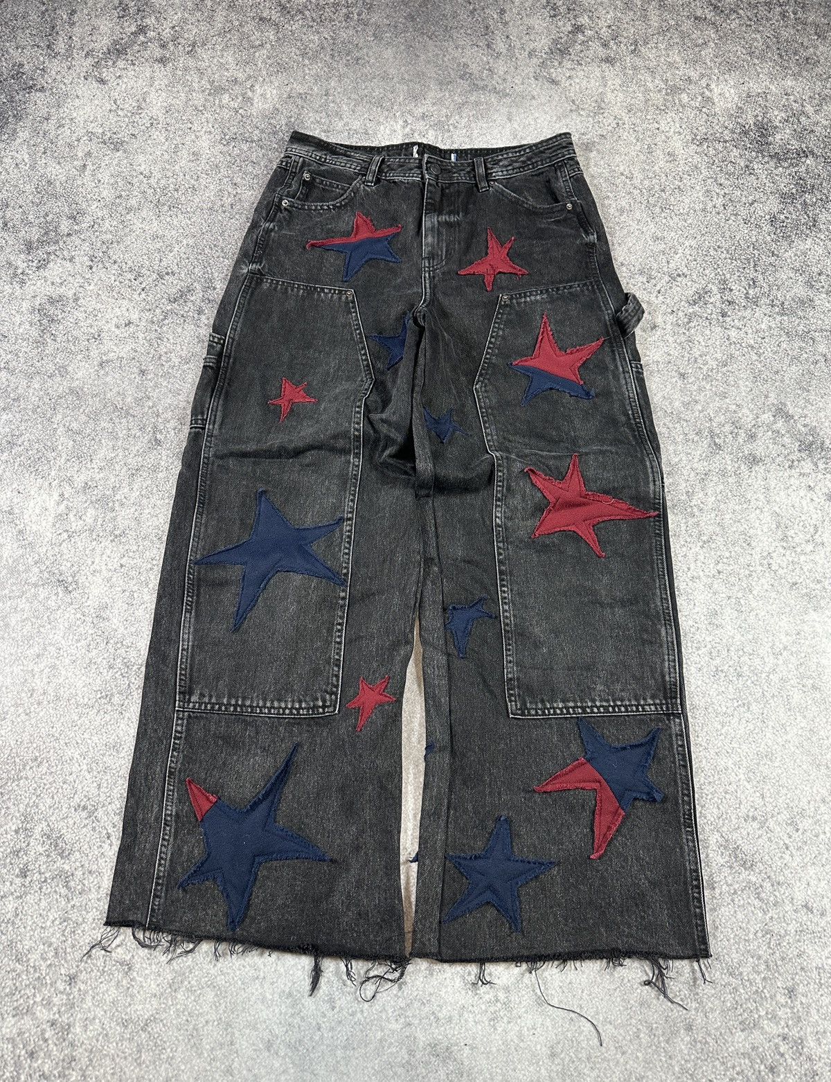 Vintage Y2K Vintage Custom Stars Jeans Streetwear Style USA S-M Rare Size US 32 / EU 48 - 1 Thumbnail
