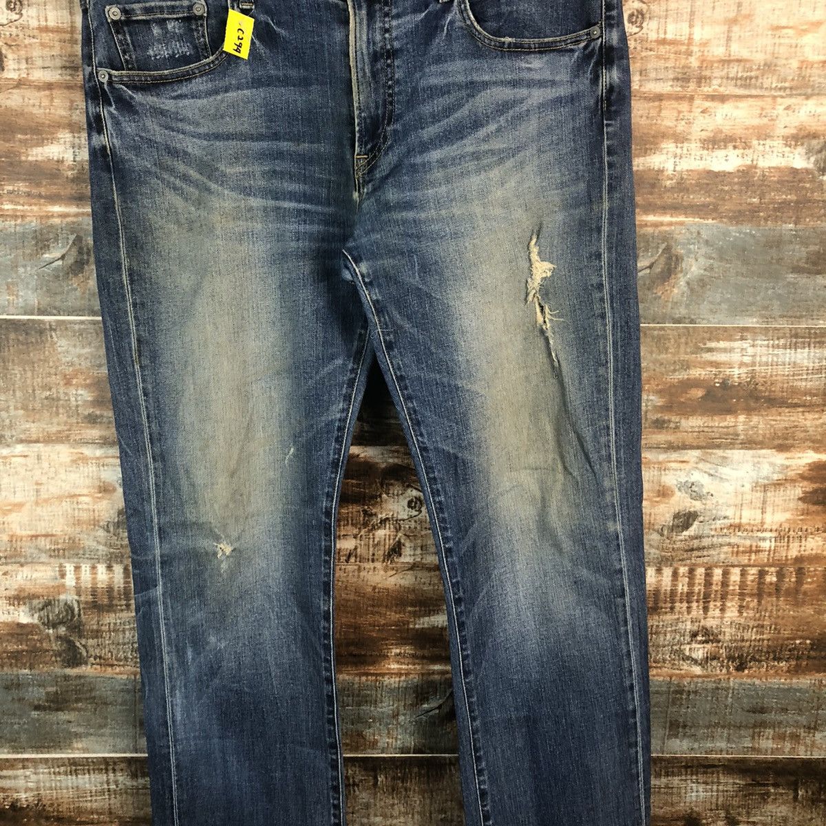 Japanese Brand DL Uniqlo Blue Vintage Denim Pants #C294 Size US 36 / EU 52 - 5 Thumbnail