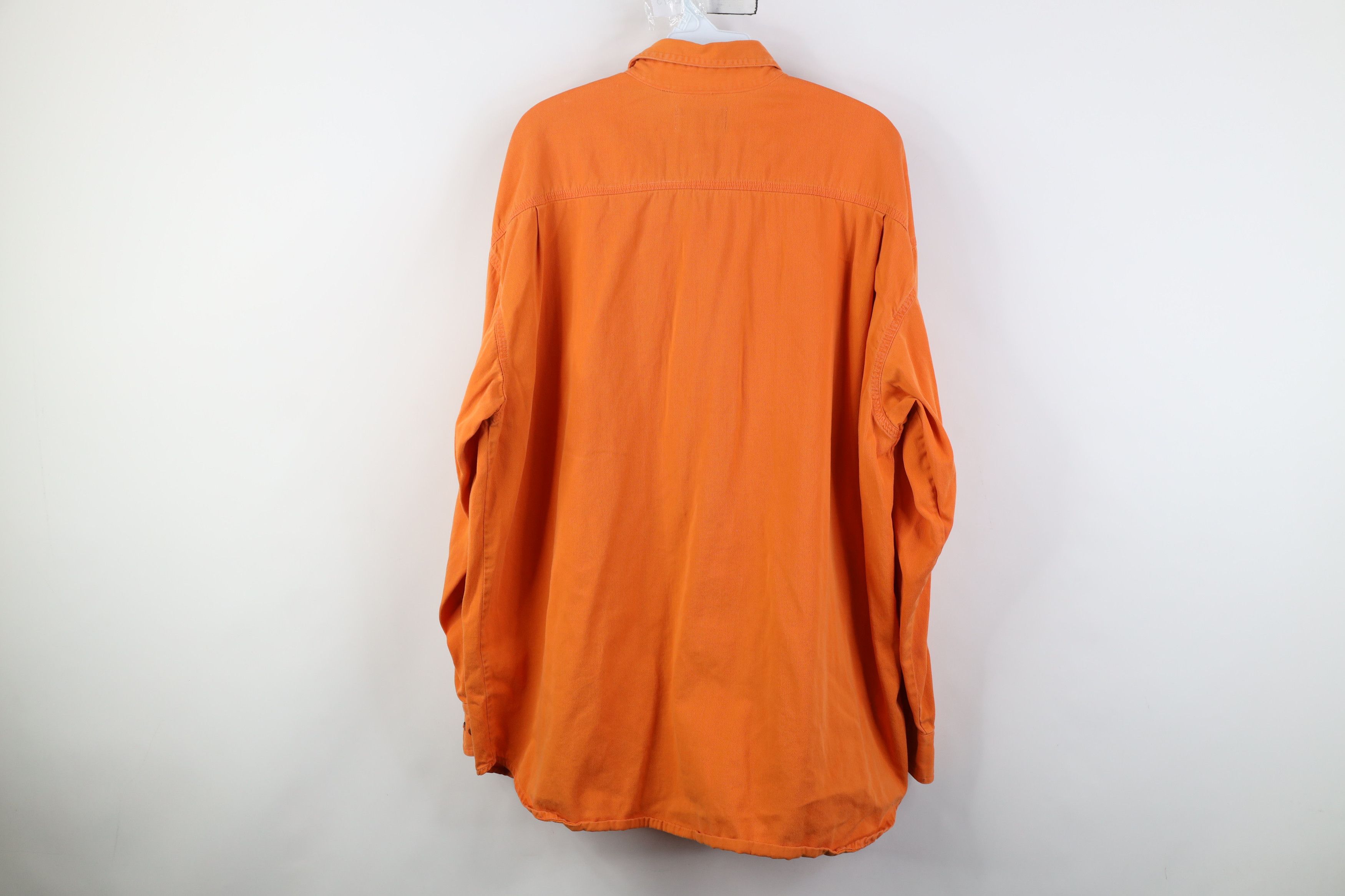 Vintage Vintage 90s Streetwear Dye Twill Collared Button Down Shirt Size US XL / EU 56 / 4 - 13 Thumbnail