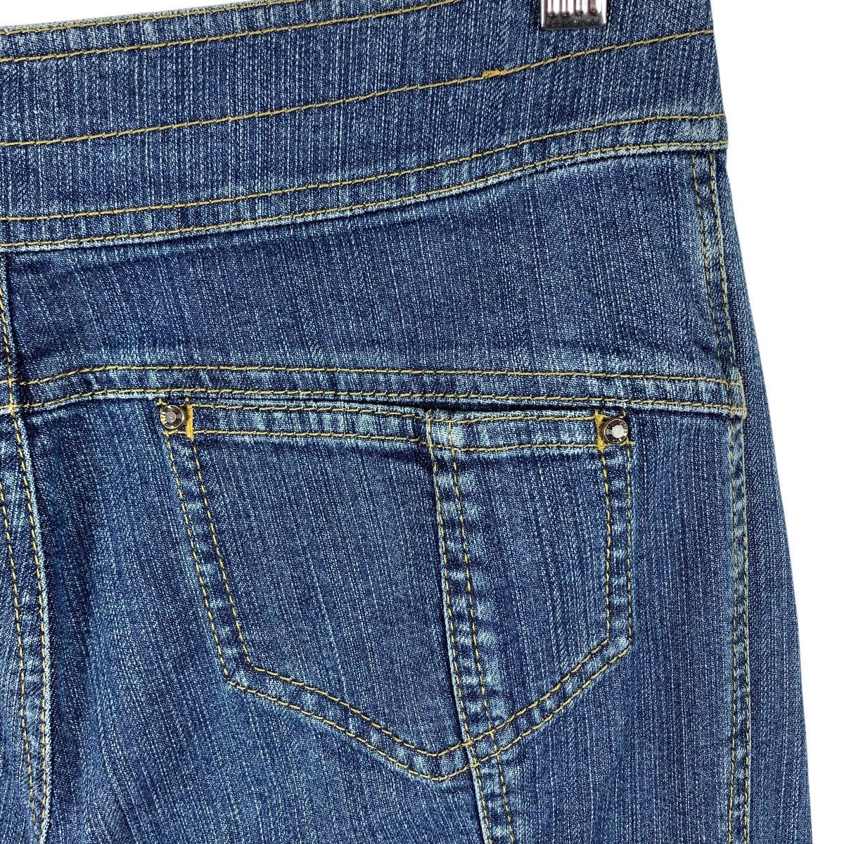 Sonia Rykiel × Vintage Vintage SONIA RYKIEL women flared reconstructed blue jeans Size 30" / US 8 / IT 44 - 18 Thumbnail