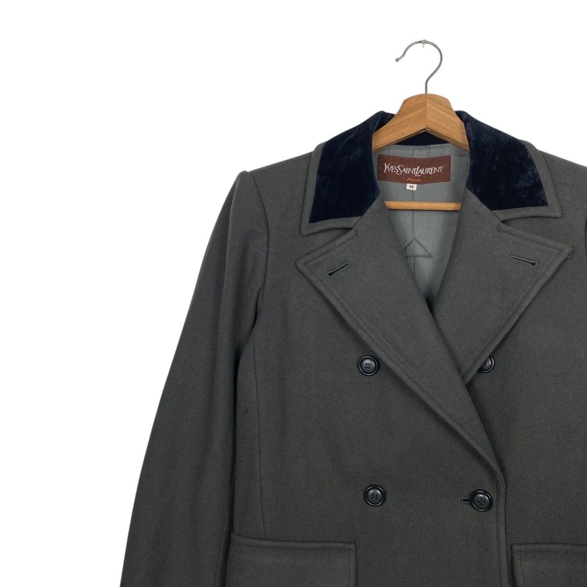 Yves Saint Laurent Yves Saint Laurent double breasted longcoat Size M / US 6-8 / IT 42-44 - 7 Thumbnail