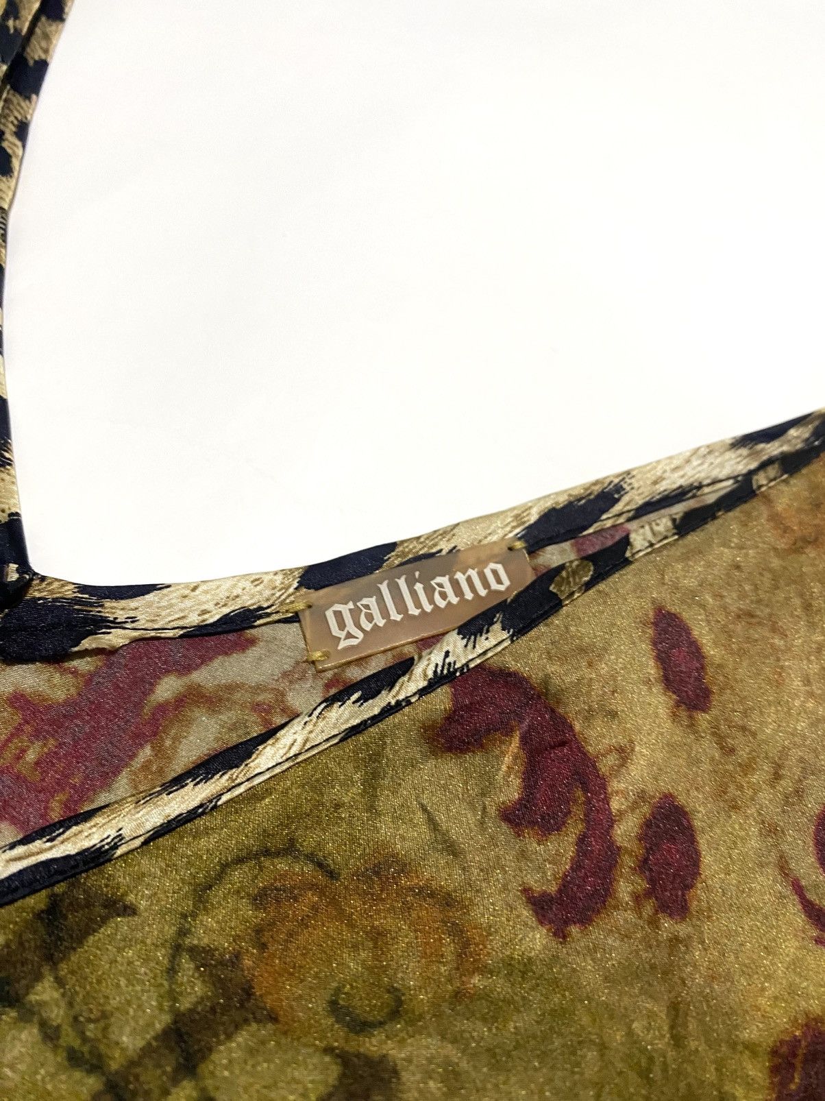 John Galliano JOHN GALLIANO SILK MIDI DRESS Size XS / US 0-2 / IT 36-38 - 5 Thumbnail