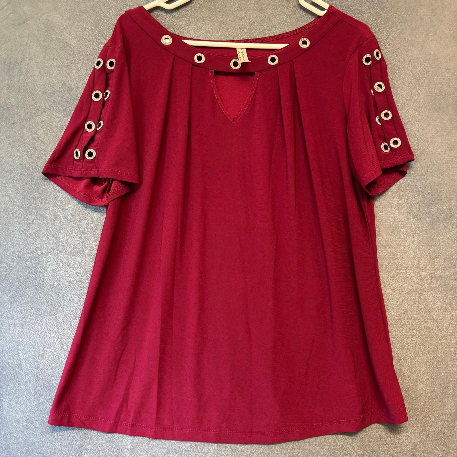 Other PerSeption Concept Diva Blouse Crystal Studded Peek a Boo Size XL / US 12-14 / IT 48-50 - 1 Thumbnail