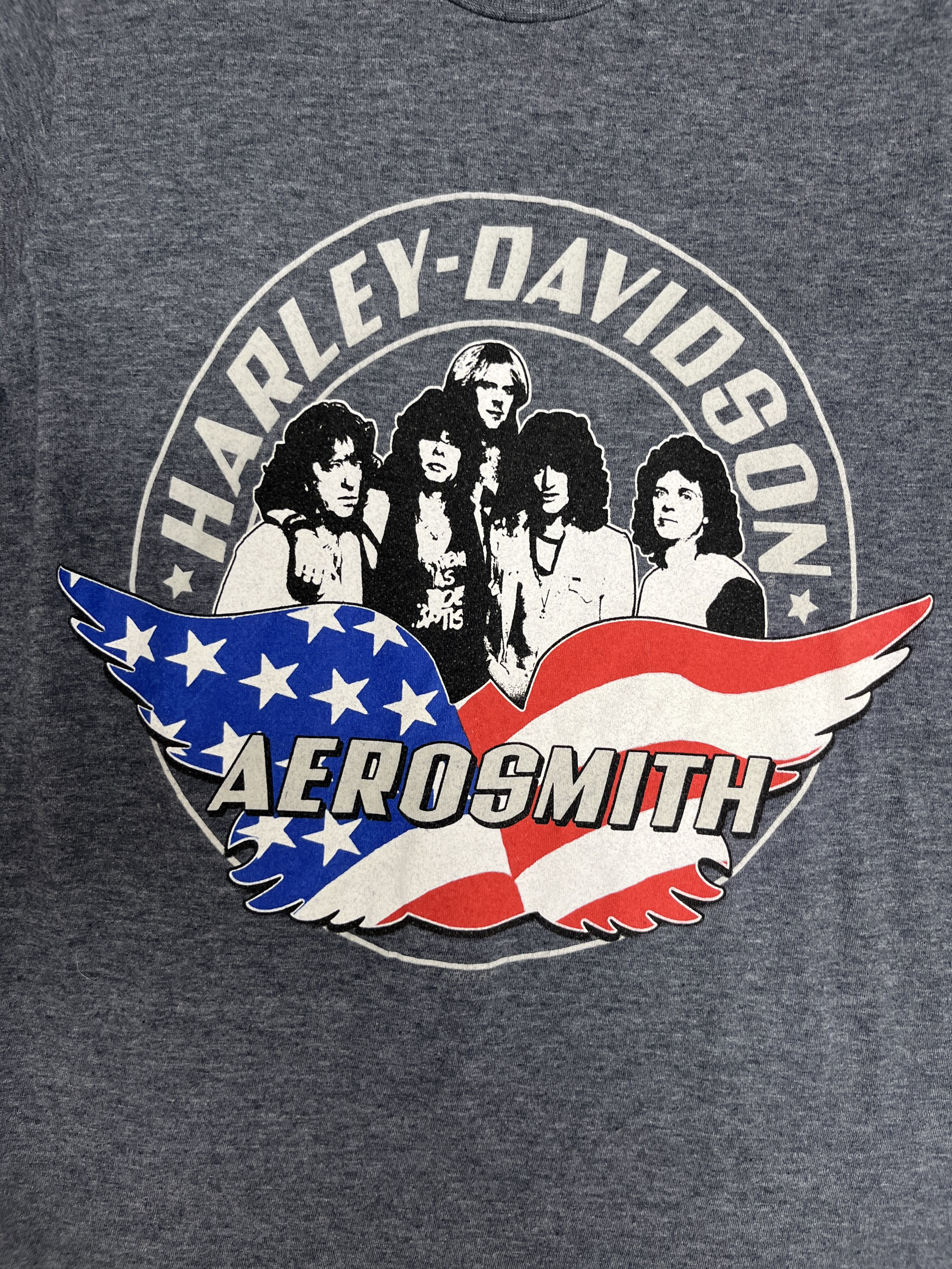 Vintage Harley Davidson Aerosmith Vintage Grey T-Shirt Tee Size US S / EU 44-46 / 1 - 2 Thumbnail