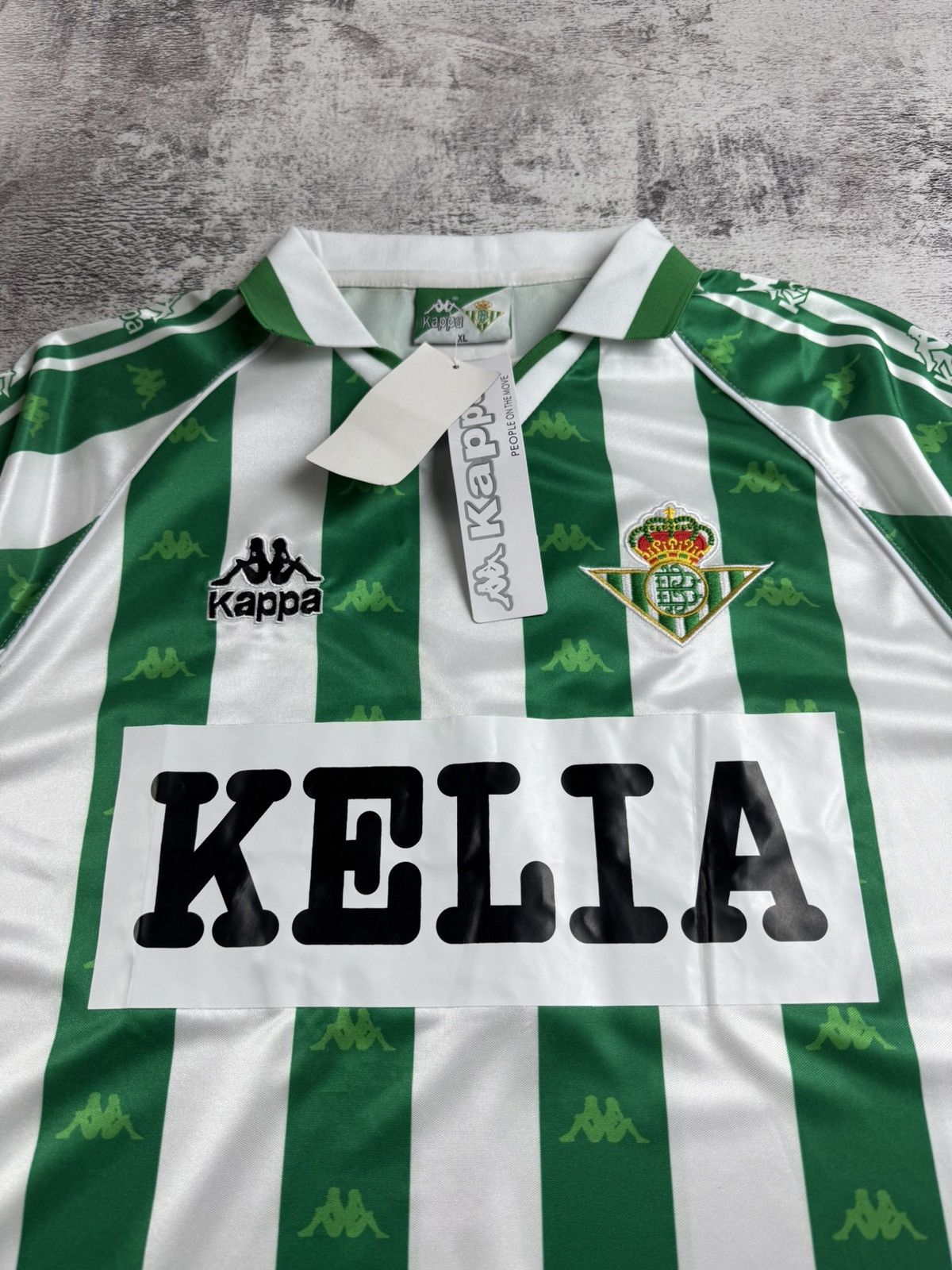 Kappa Real Betis 1995/1996/1997 Home Reproduction Soccer Football T Shirt Jersey Kit Size US XL / EU 56 / 4 - 7 Thumbnail