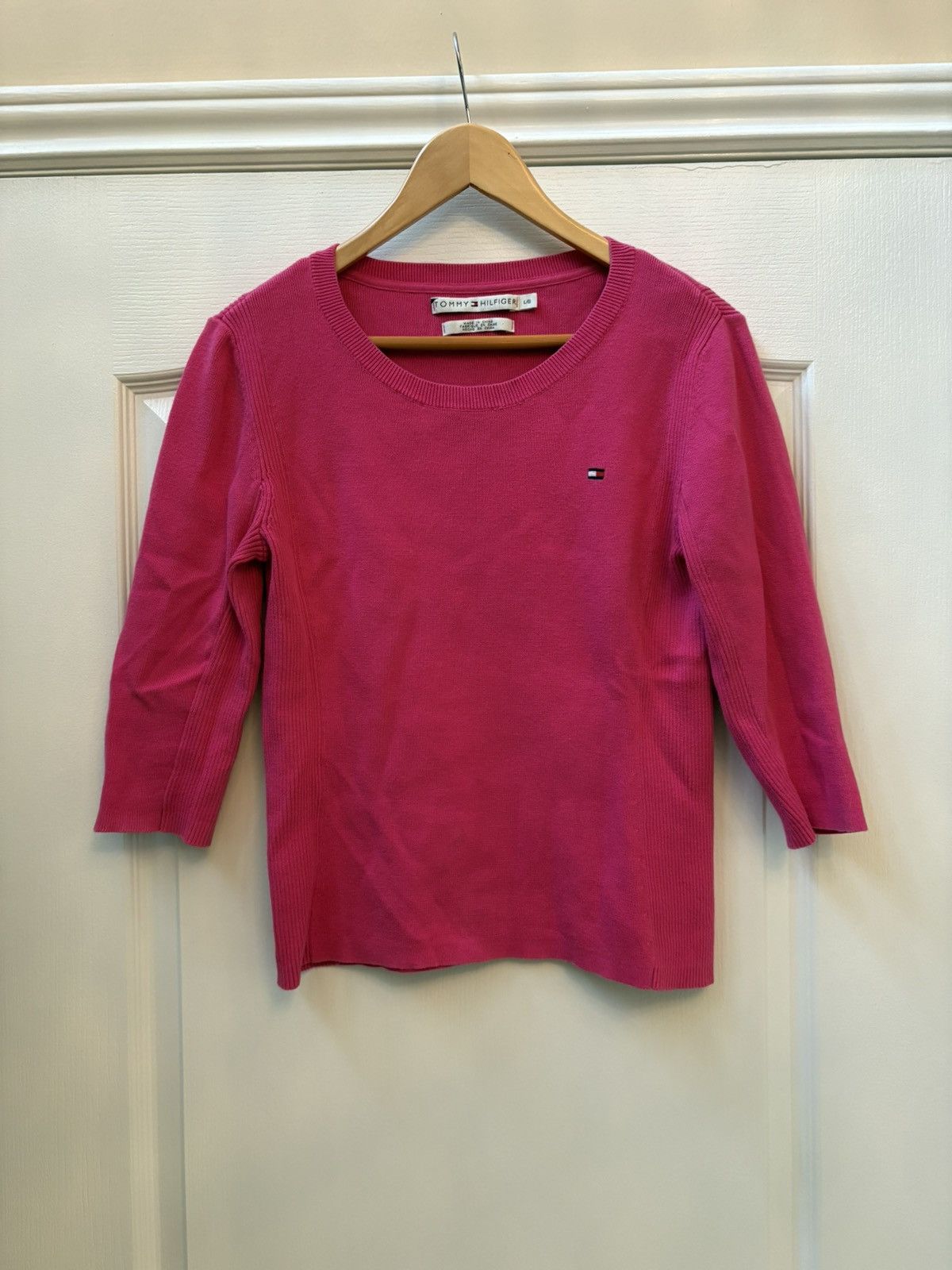 Tommy Hilfiger Vintage Tommy Hilfiger quarter sleeve sweater Size L / US 10 / IT 46 - 1 Thumbnail