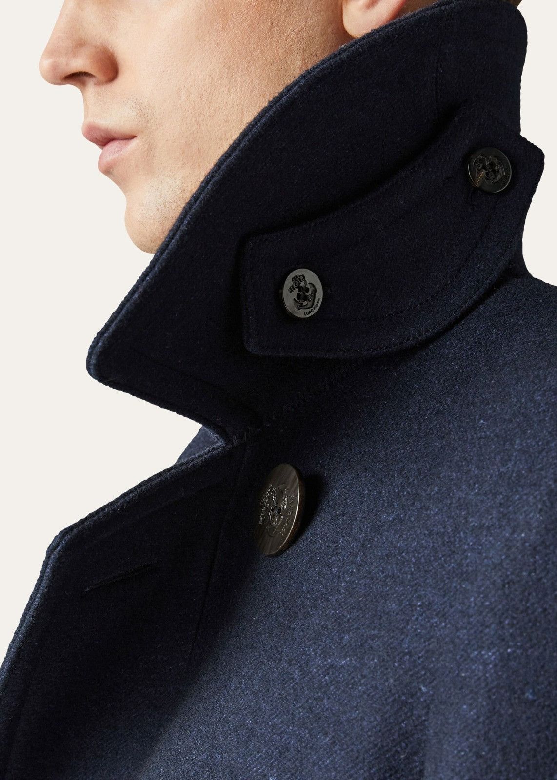 Loro Piana o1srvl11e1124 Double-Breasted Peacoat in Navy Blue Size US S / EU 44-46 / 1 - 7 Thumbnail