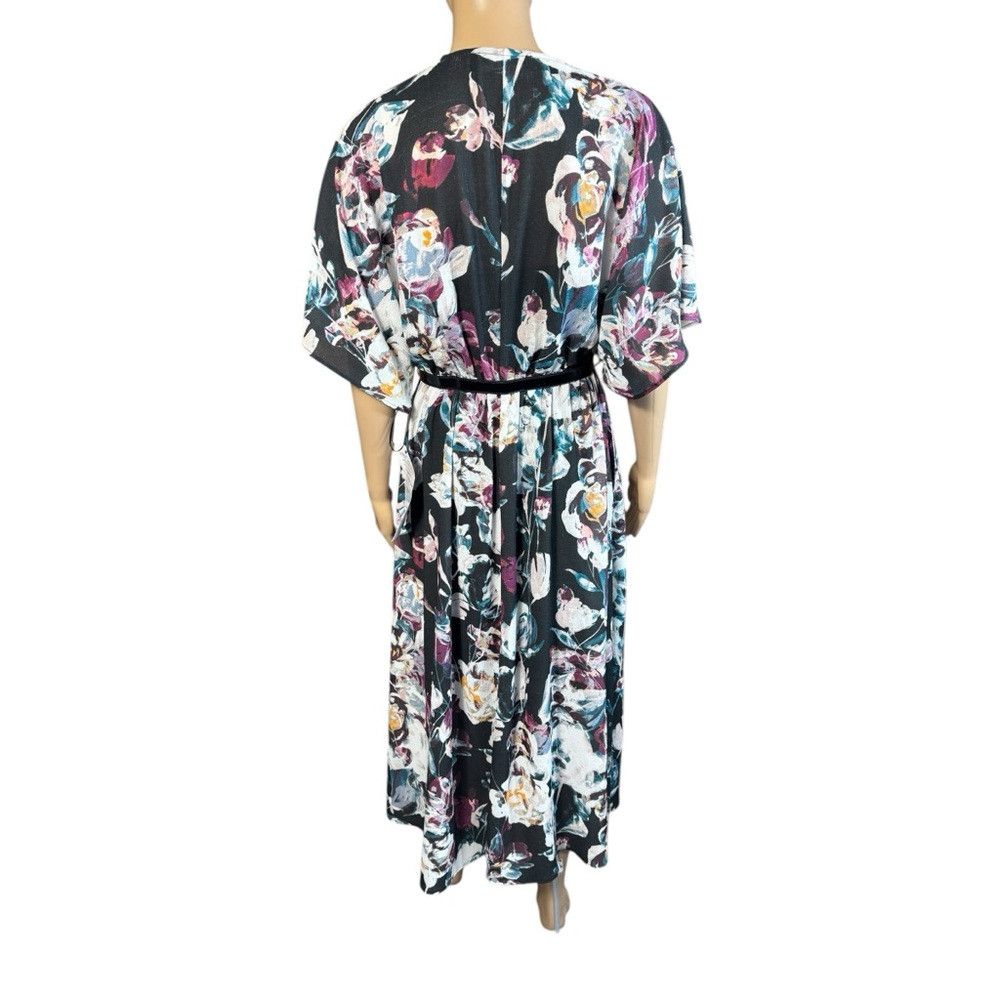 Halston NWT New Halston Floral Belted Maxi Dress Size S Size S / US 4 / IT 40 - 4 Thumbnail