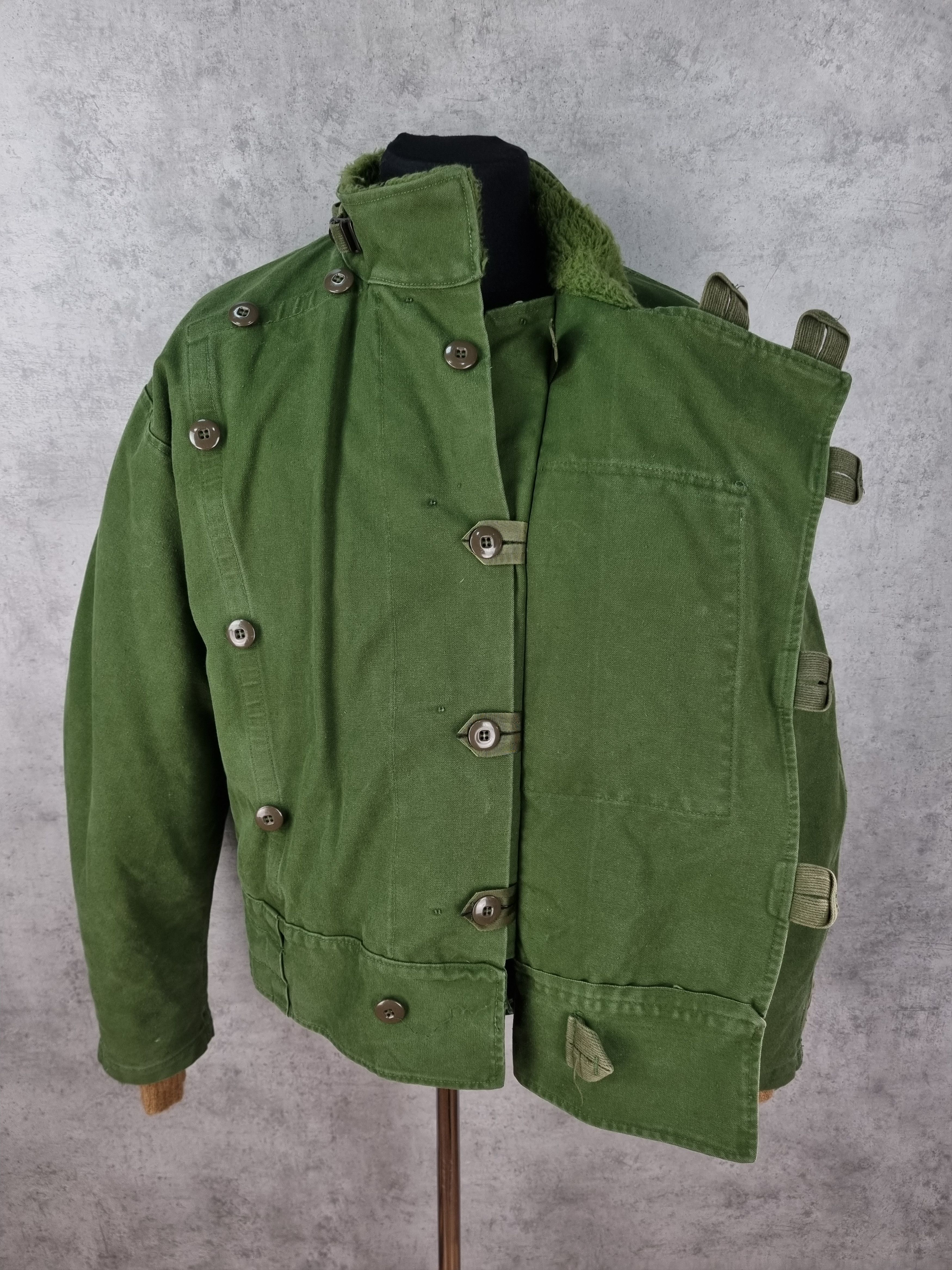 Vintage Rare 60s Authentic Swedish Army Motorcycle Jacket Size US L / EU 52-54 / 3 - 10 Thumbnail