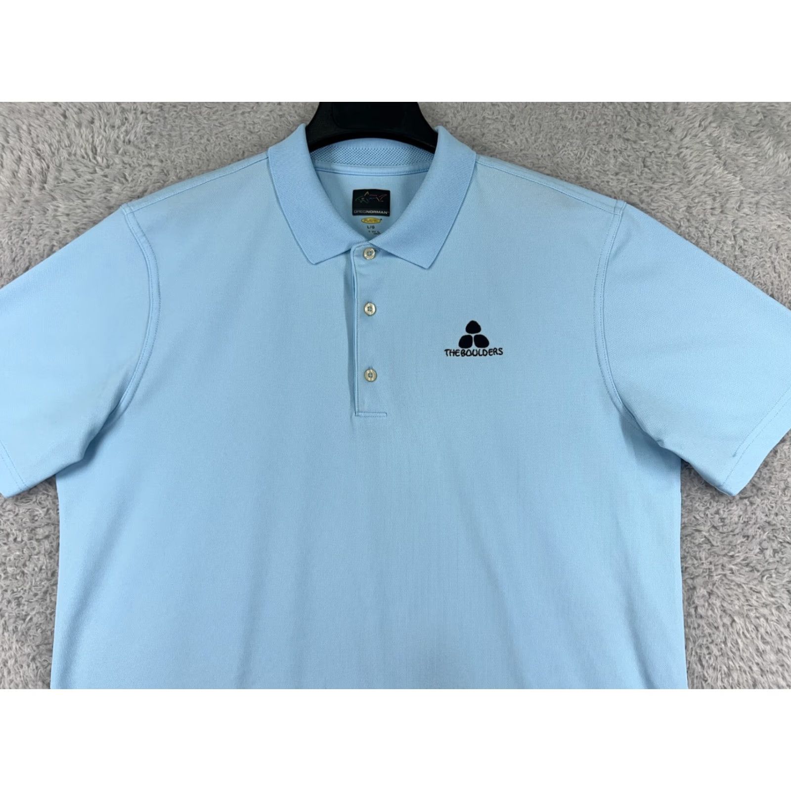 Vintage Greg Norman Polo Shirt Mens Large Blue Golf Play Dry 100% Polyester Polo Shirt Mens Large Blue Golf Play Dry 100% Polyester Size US L / EU 52-54 / 3 - 4 Thumbnail