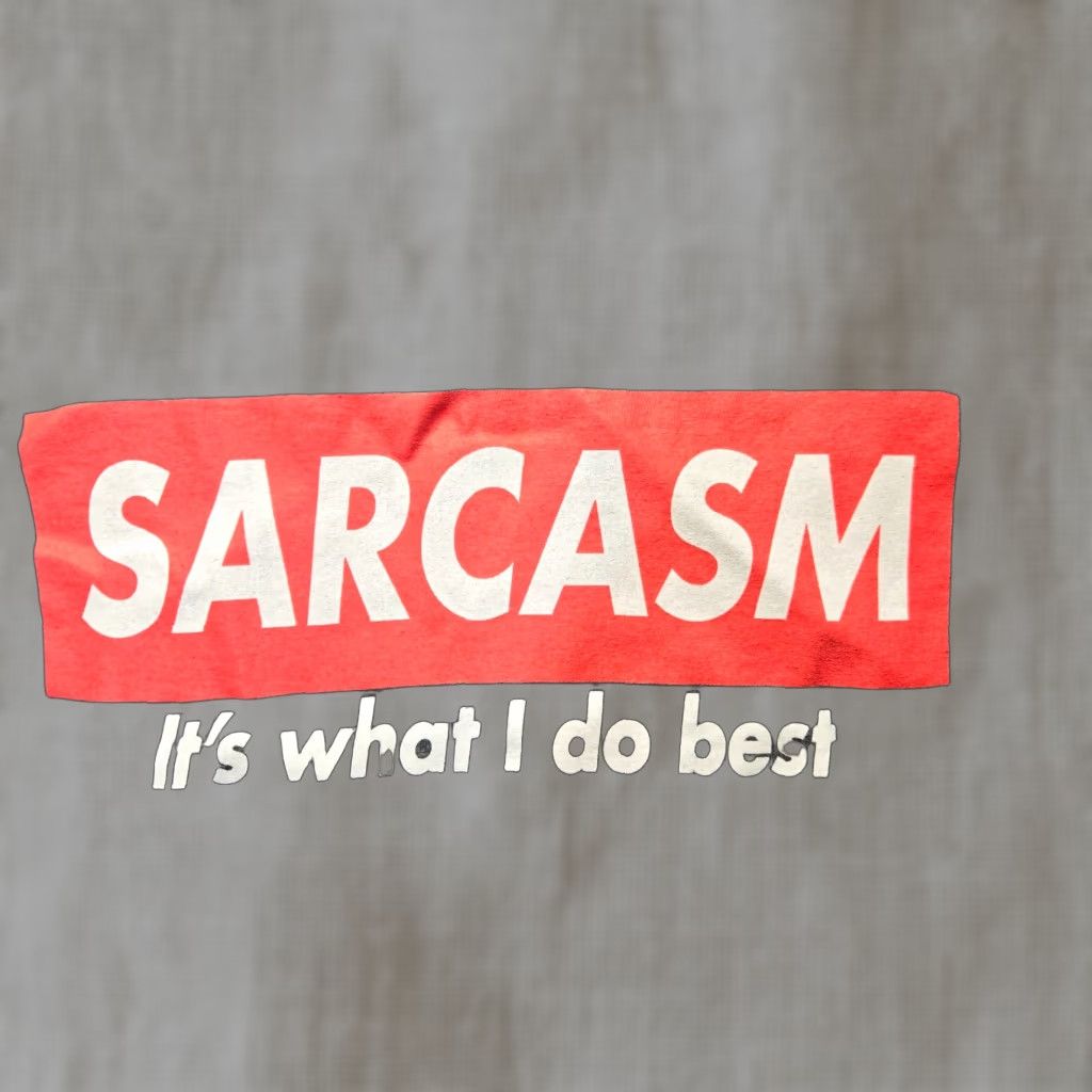 Delta Delta Pro Weight T-Shirt Men L Gray "Sarcasm, It's What I Do Best" Funny Tee Adults Mens Size US L / EU 52-54 / 3 - 1 Thumbnail