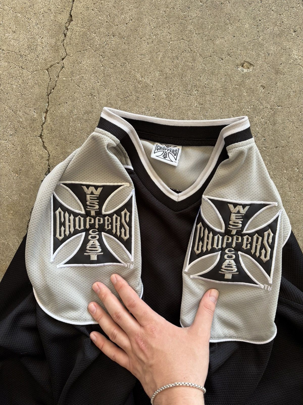 West Coast Choppers Vintage West Coast Choppers Jersey Size US L / EU 52-54 / 3 - 3 Thumbnail