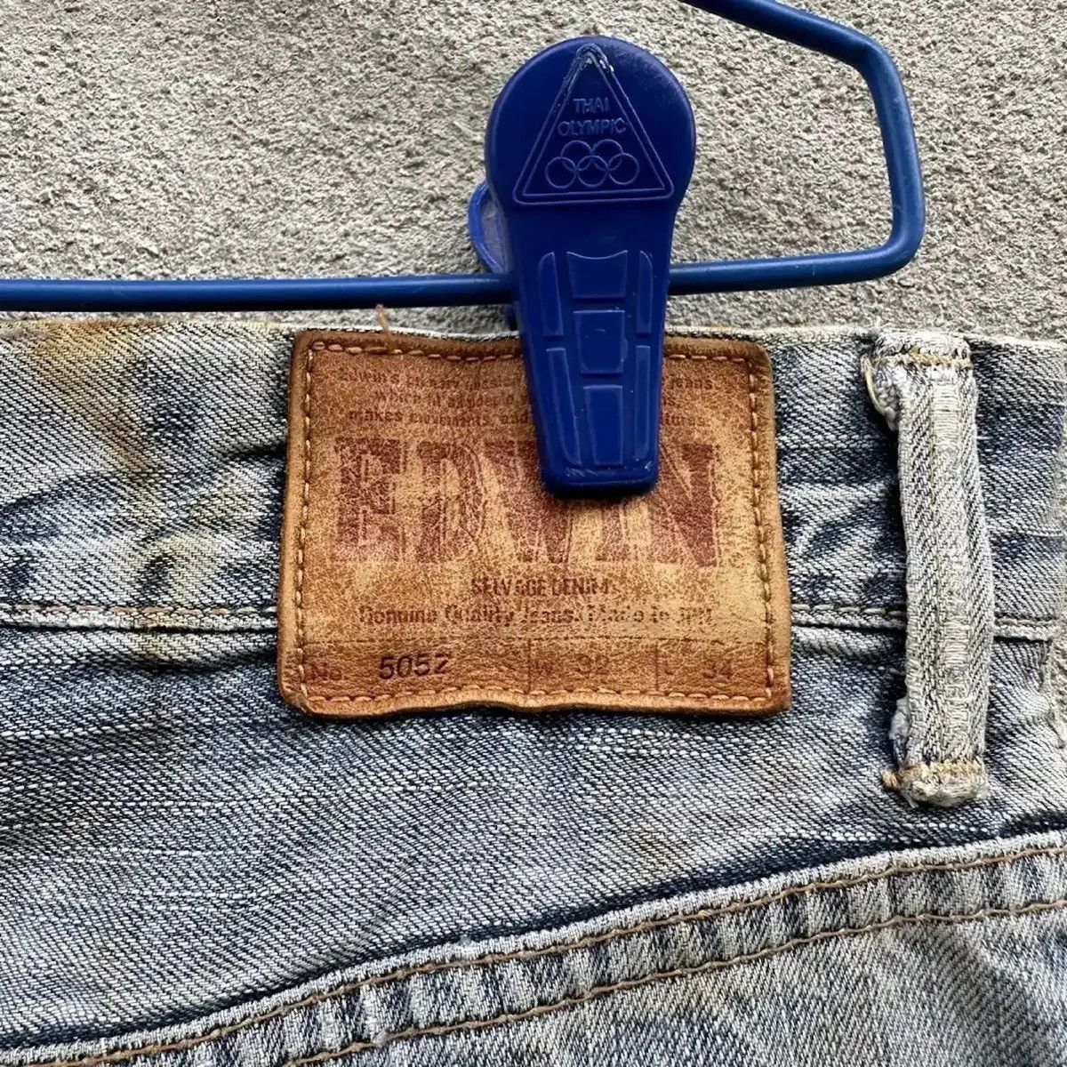 Self Edge RUSTY DIRTY DISTRESSED DENIM REDLINE JEAN FADED SELVEDGE W34 Size US 34 / EU 50 - 14 Thumbnail