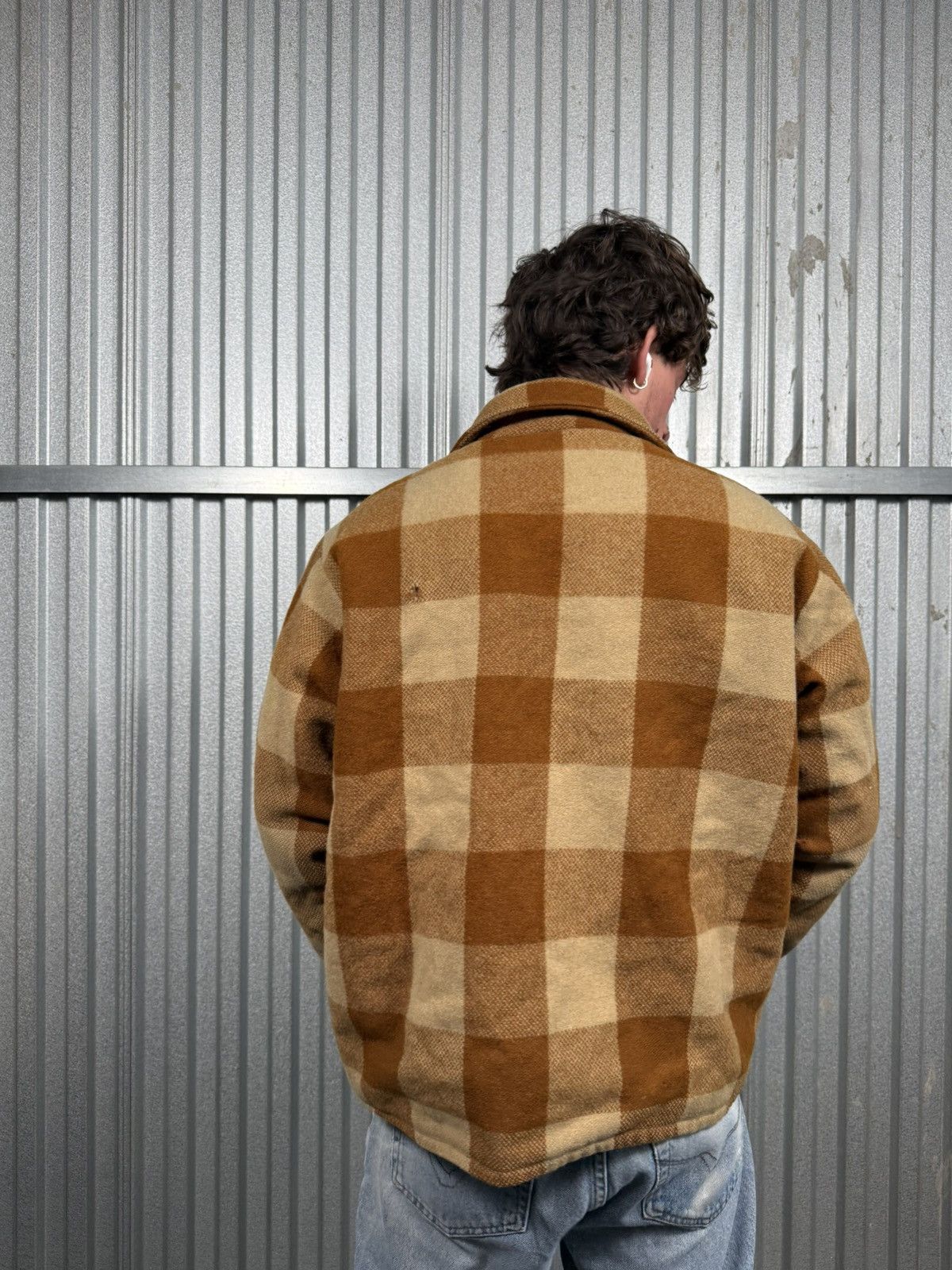 Other 60s Vintage Woolrich Plaid Fleece Western Jacket Size US L / EU 52-54 / 3 - 5 Thumbnail