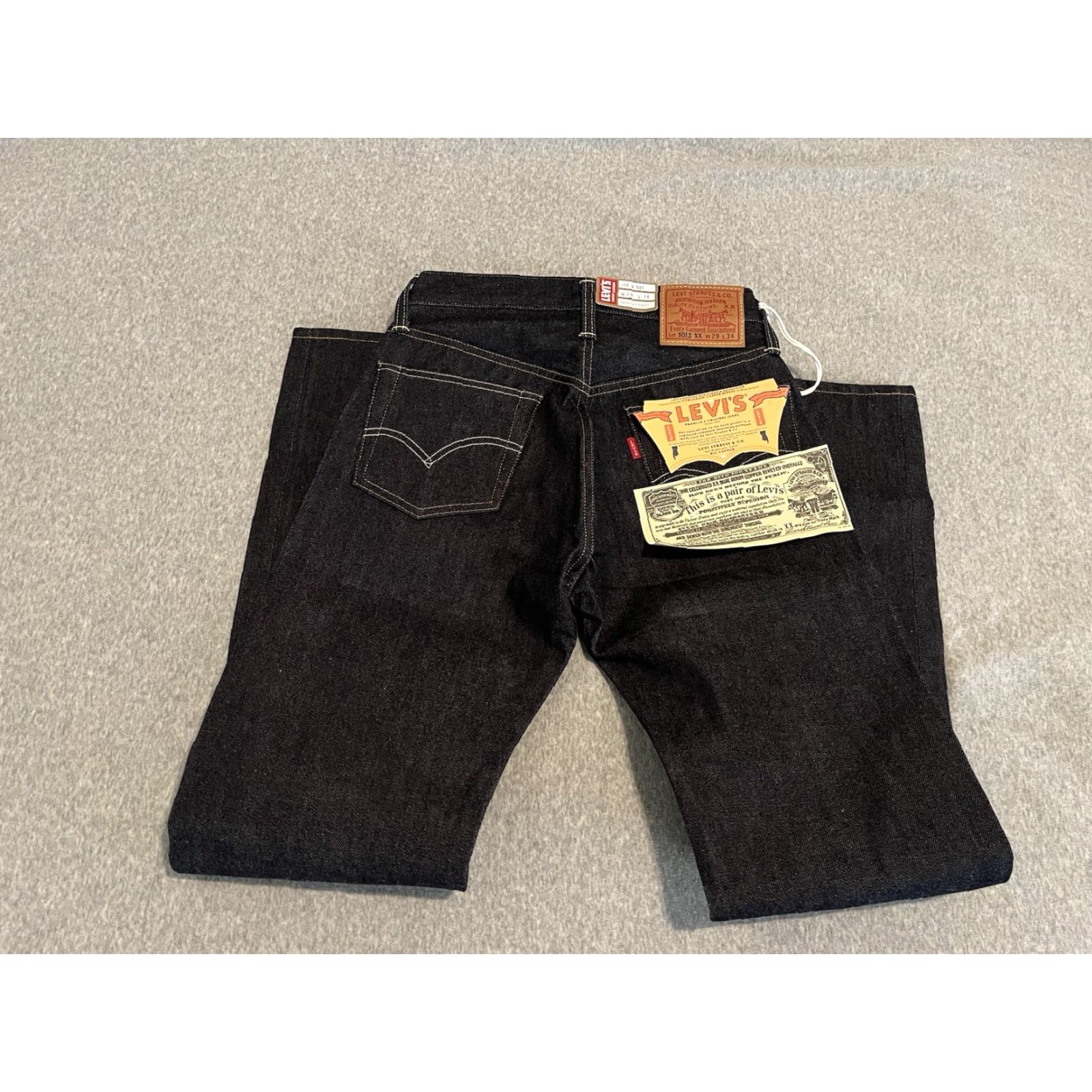 Levi's VINTAGE Levi's 501 Jeans Mens 29x34 Blue Denim Size US 29 - 4 Thumbnail